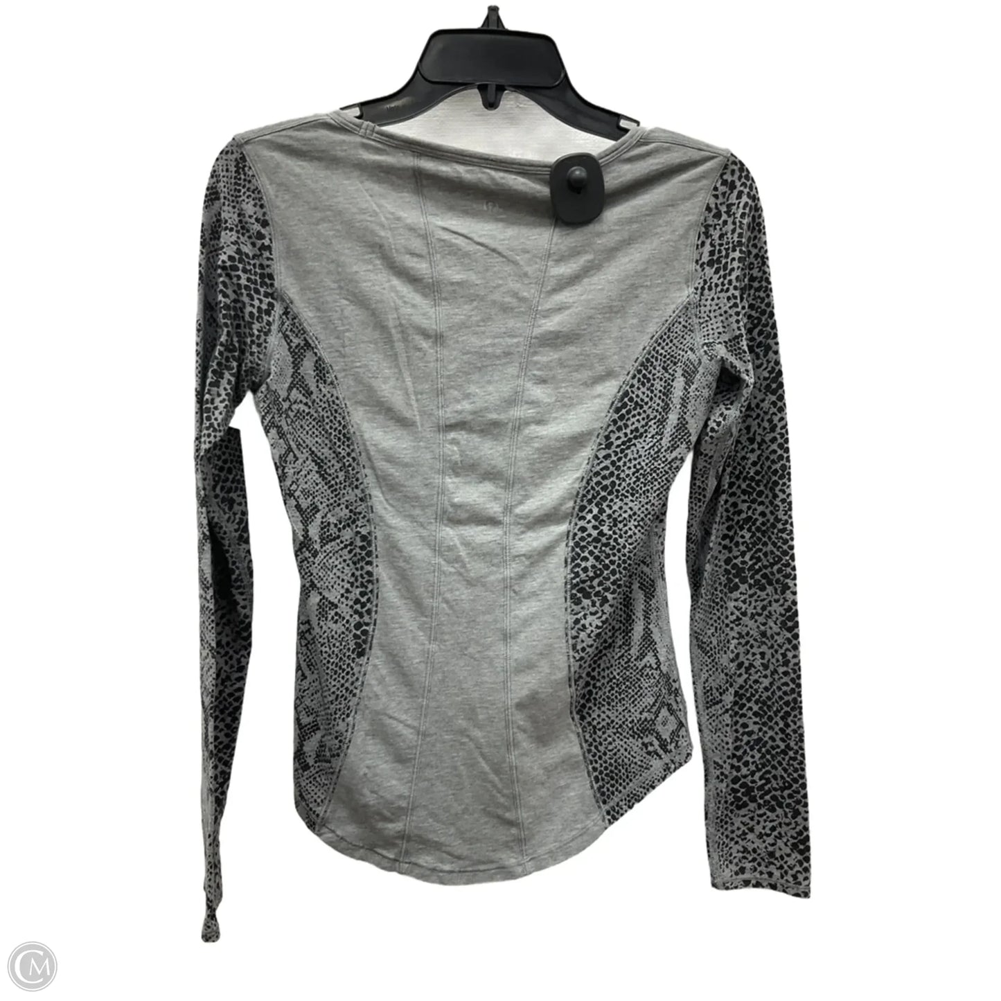 Athletic Top Long Sleeve Crewneck By Lululemon In Grey, Size: S