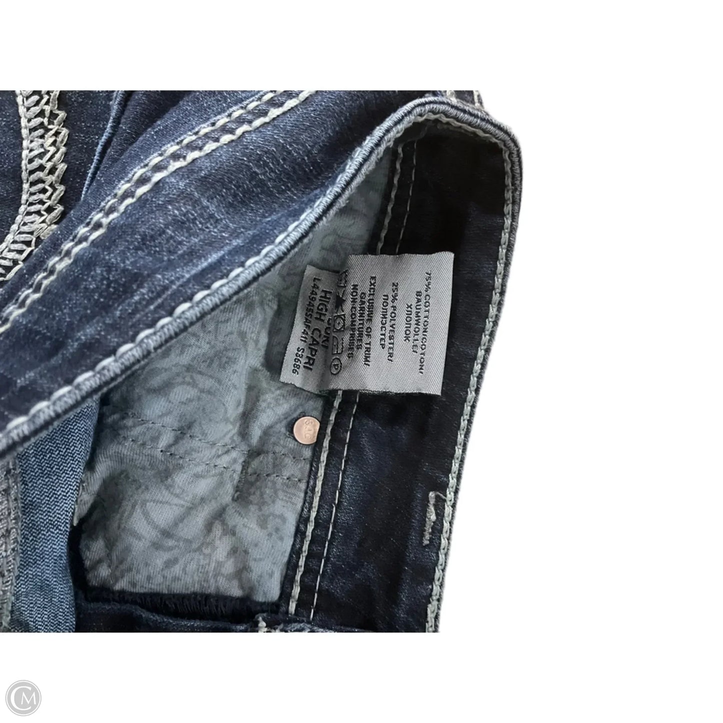 Jeans Skinny By Silver In Blue Denim, Size: 8