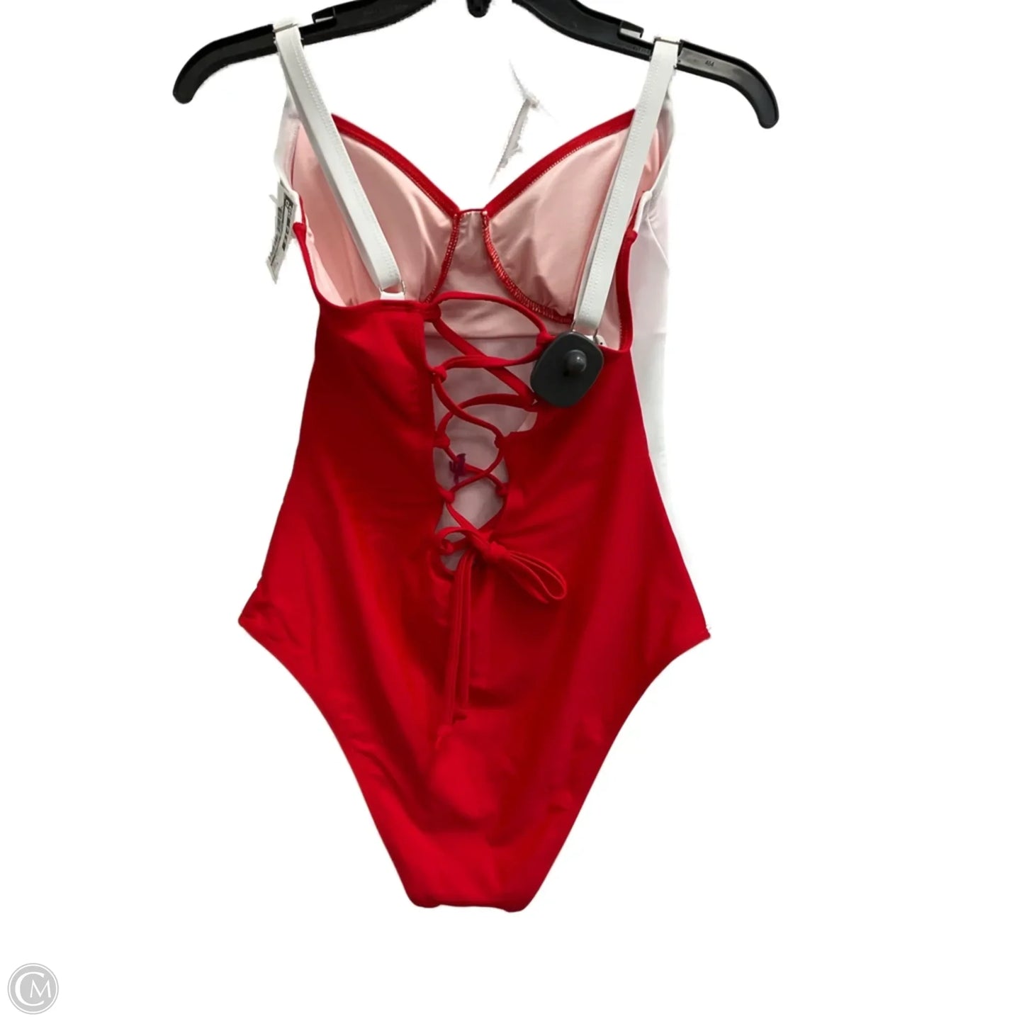 Swimsuit By Clothes Mentor In Red & White, Size: M