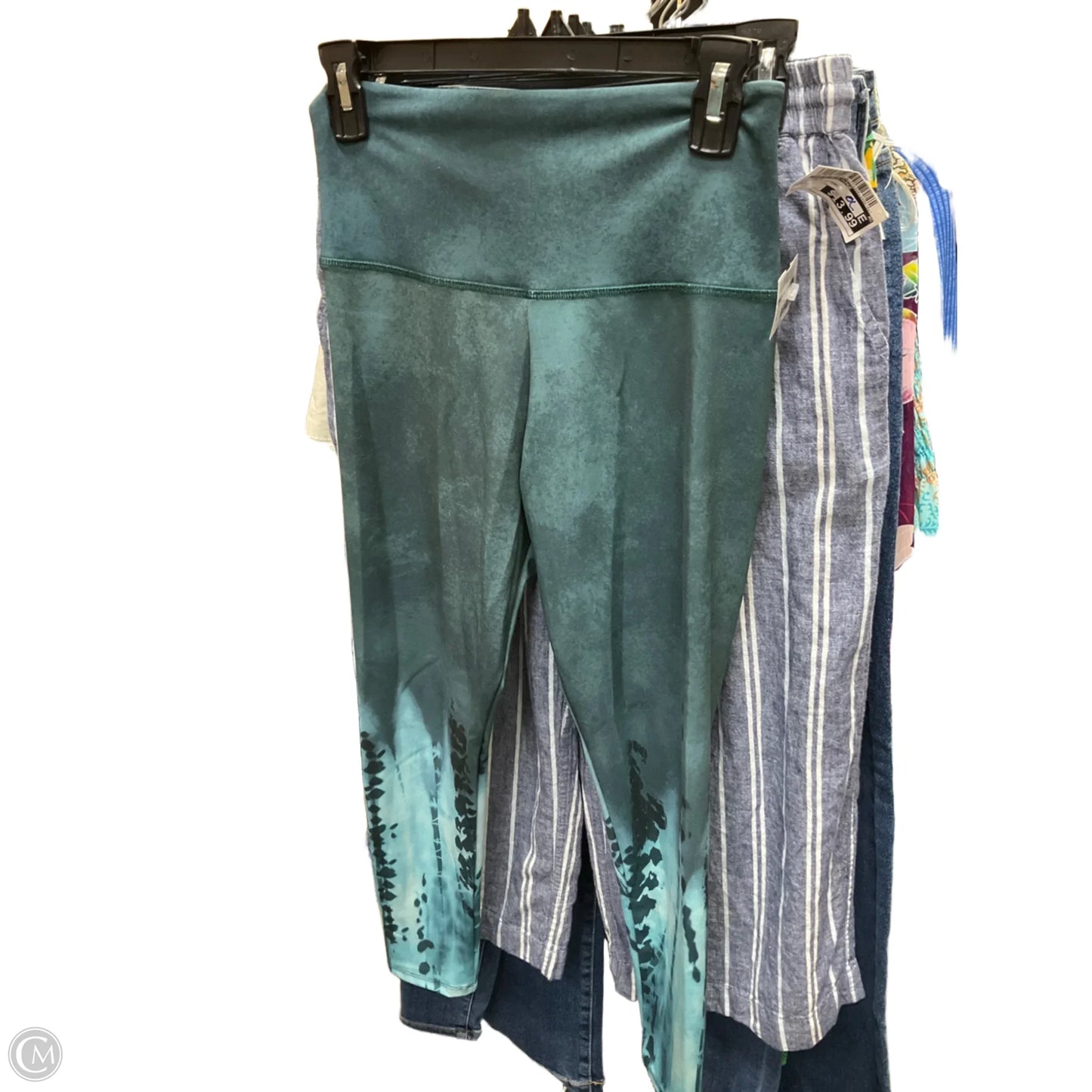 Athletic Leggings By Clothes Mentor In Green, Size: M