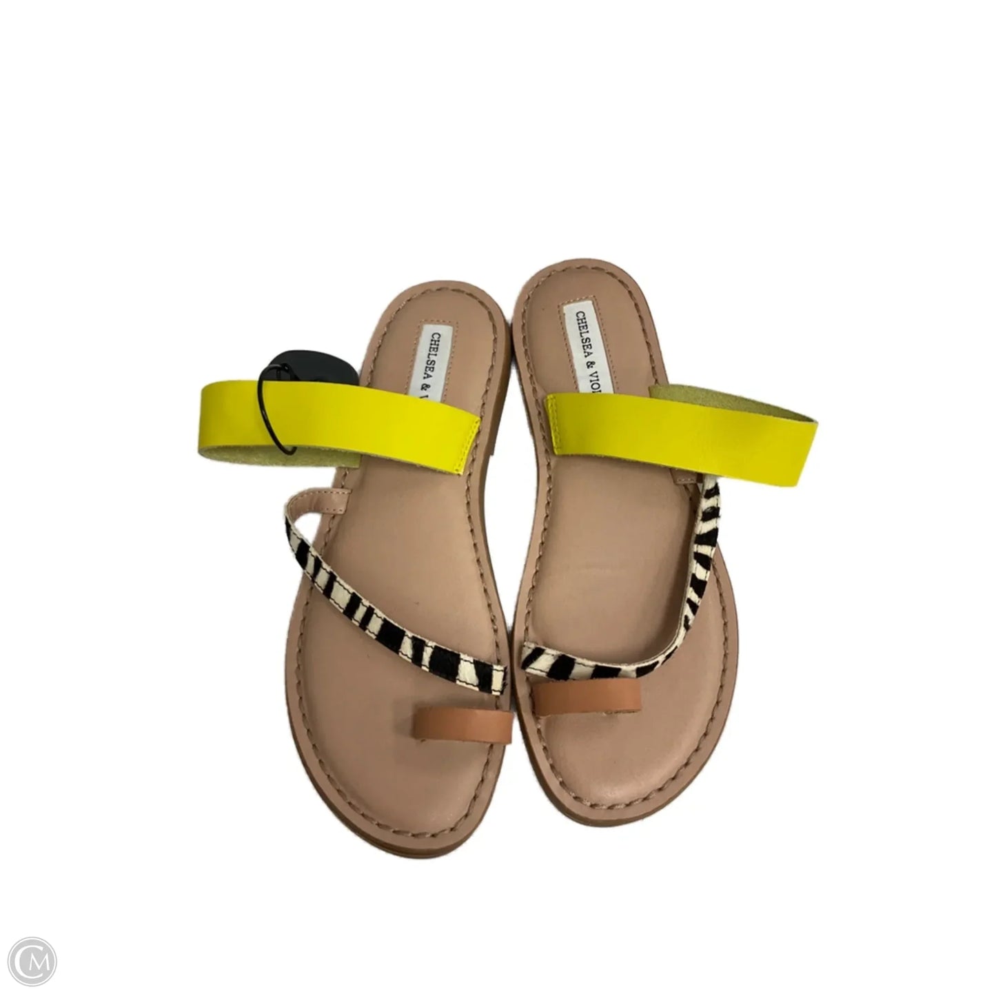 Sandals Flip Flops By Chelsea And Violet In Yellow, Size: 7
