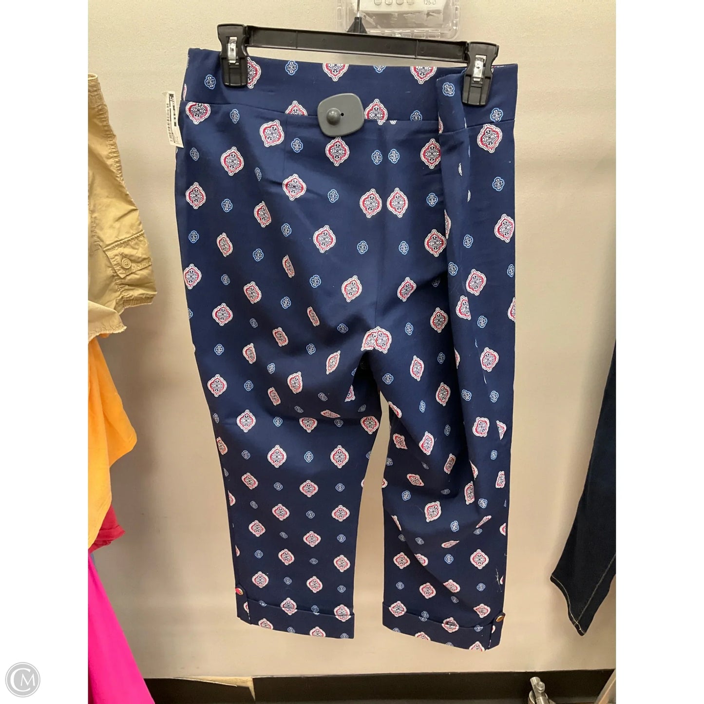Capris By Dana Buchman In Blue, Size: L