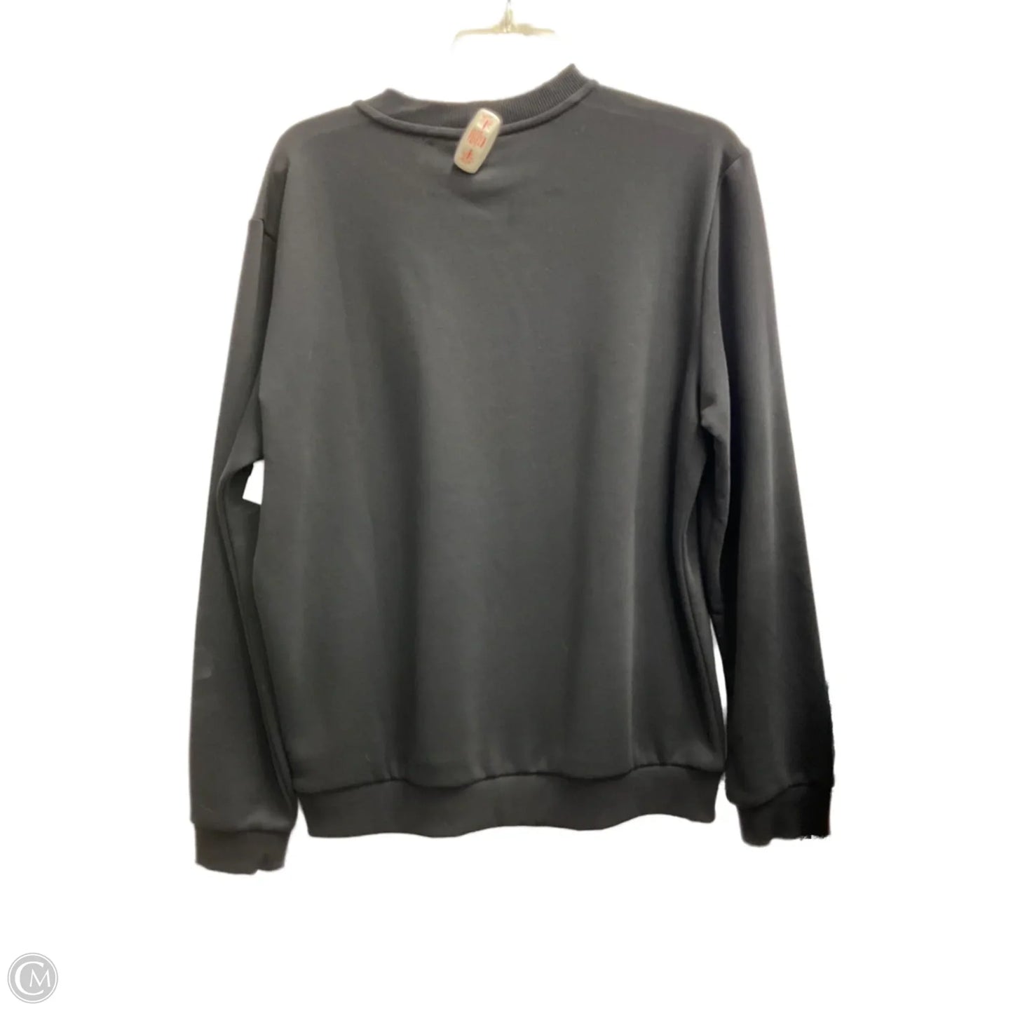 Sweatshirt Crewneck By Calvin Klein In Black, Size: S