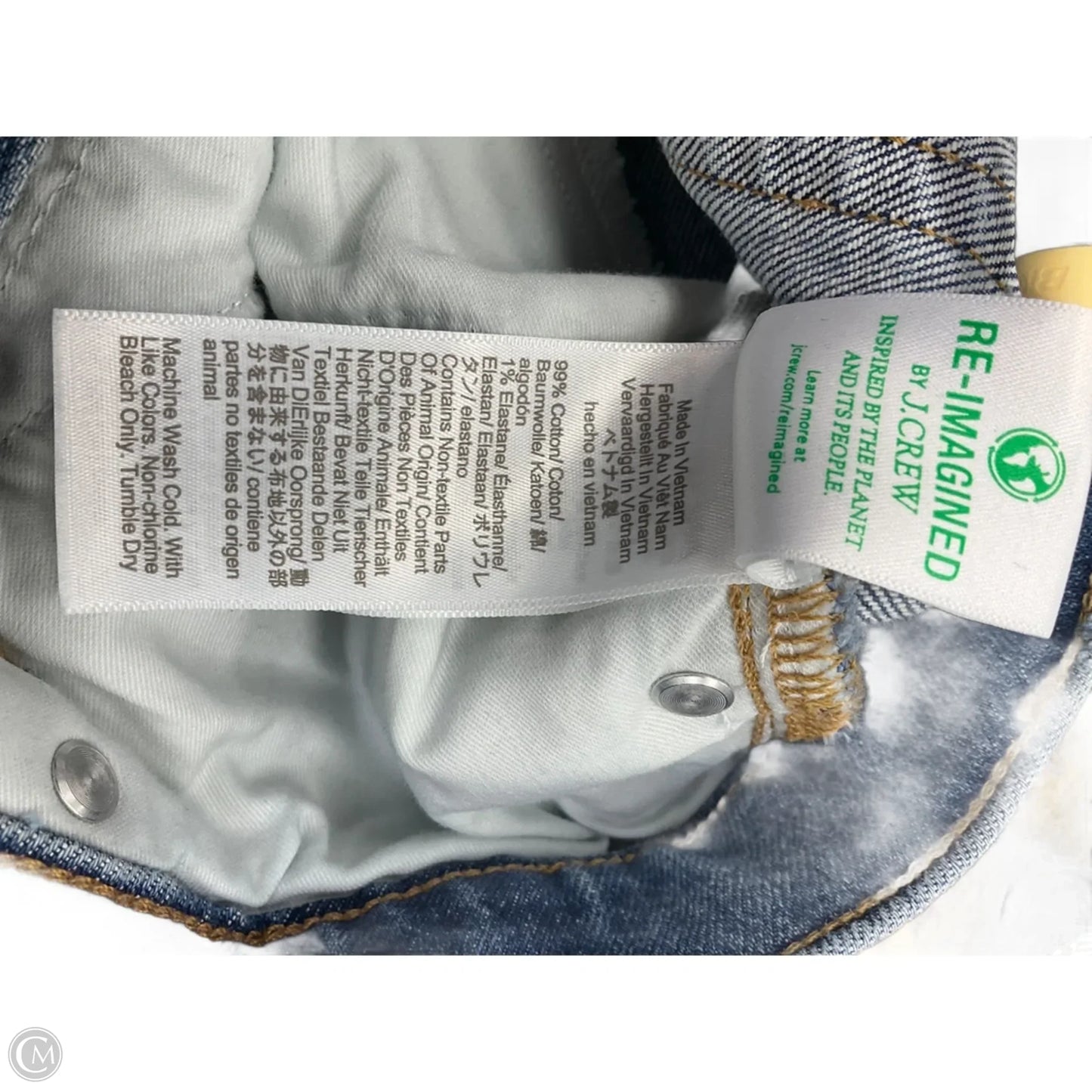 Jeans Straight By J. Crew In Blue Denim, Size: 6