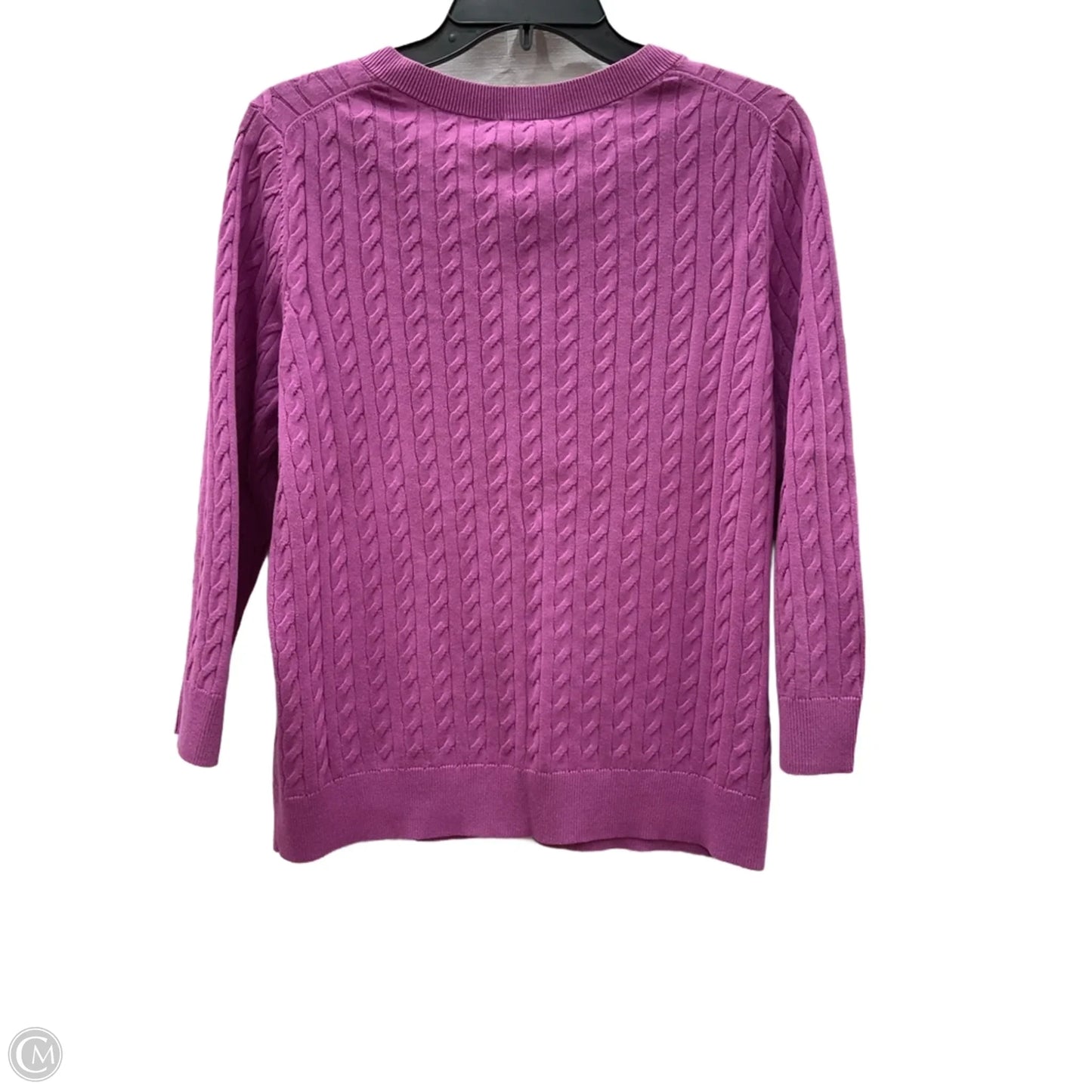 Cardigan By Talbots In Purple, Size: L
