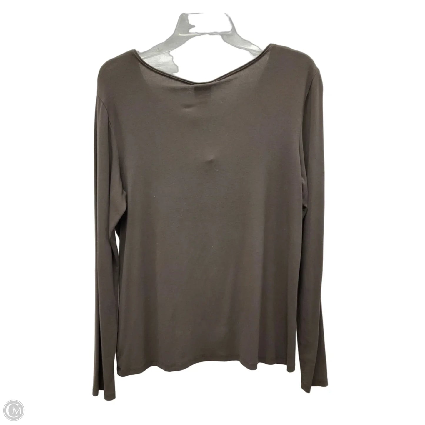 Top Long Sleeve Basic By Eileen Fisher In Brown, Size: Mp