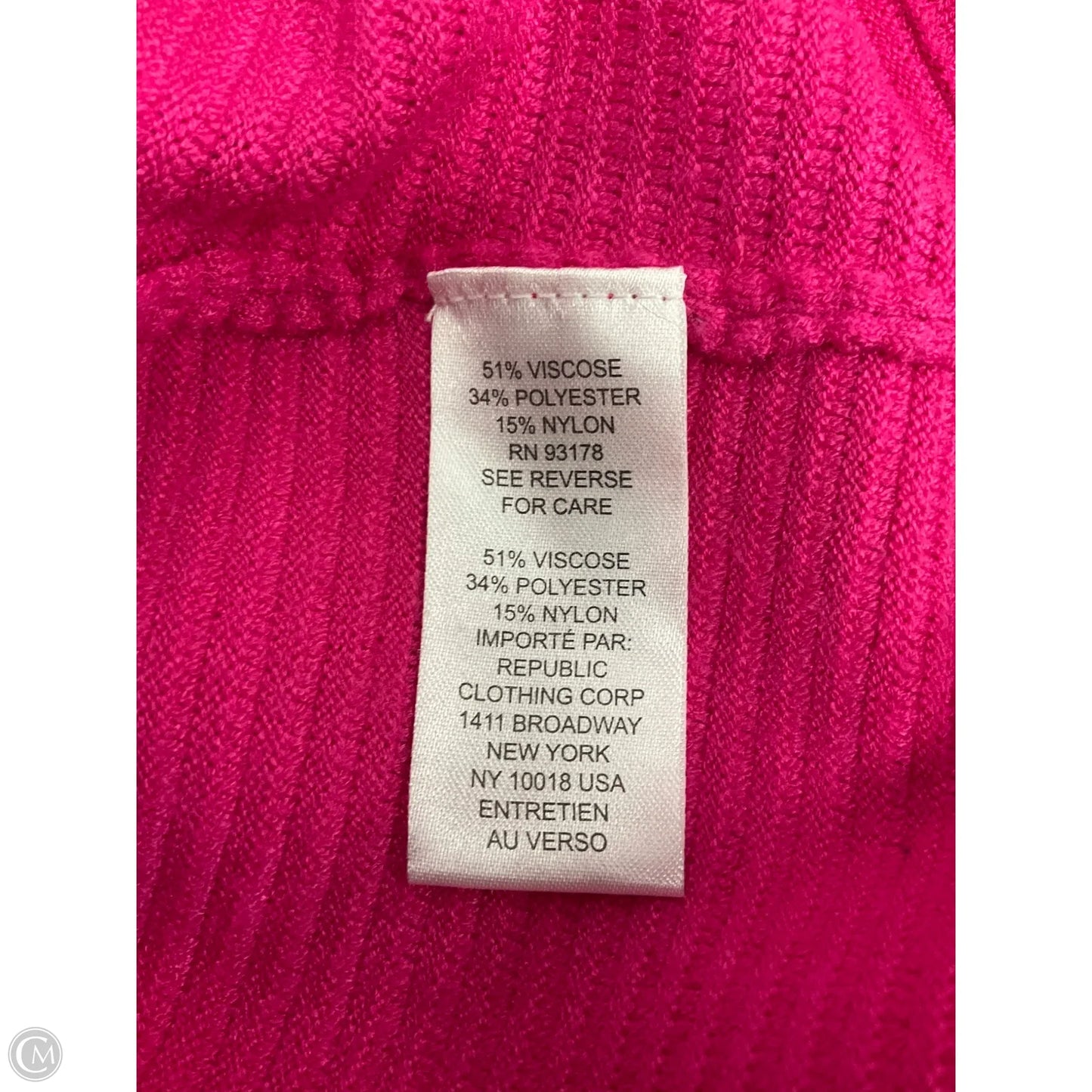 Top Long Sleeve By Chelsea And Theodore In Pink, Size: Xs