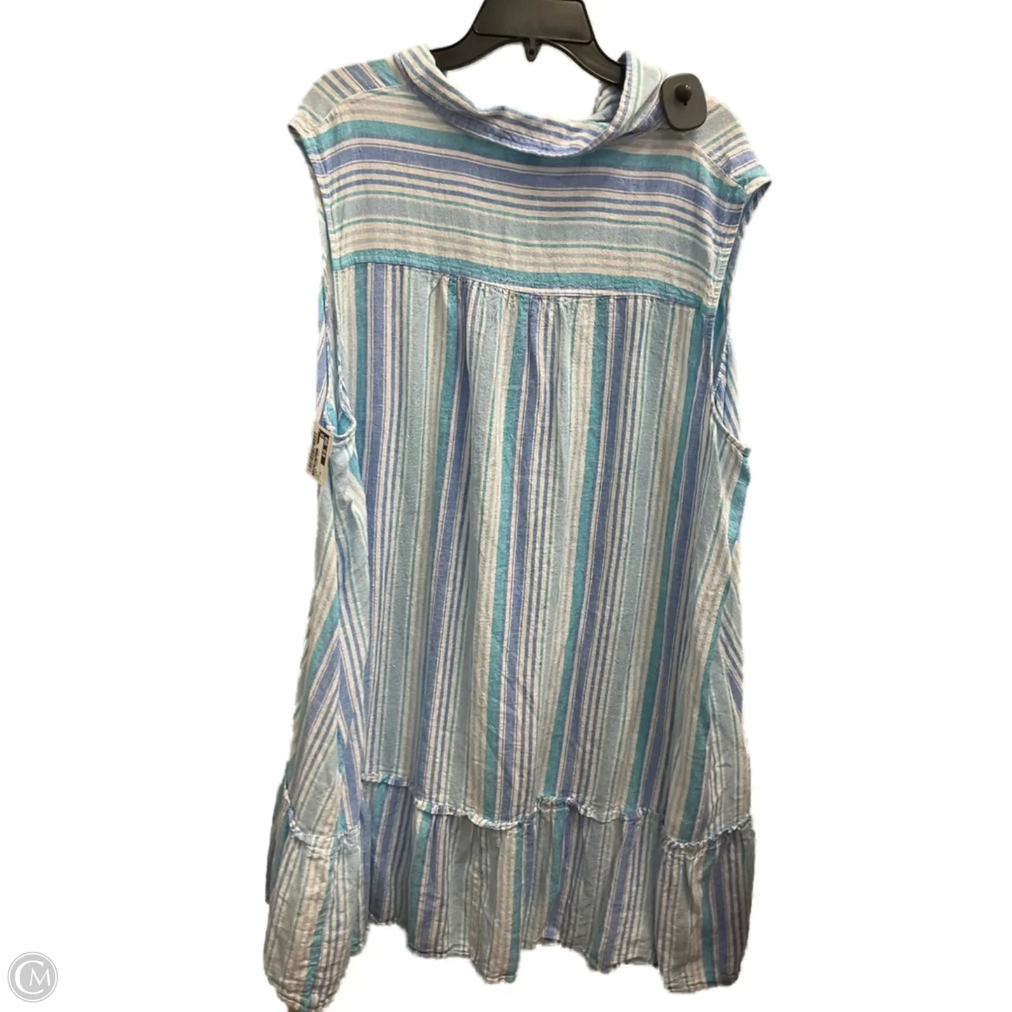 Dress Casual Midi By Time And Tru In Blue, Size: 3x