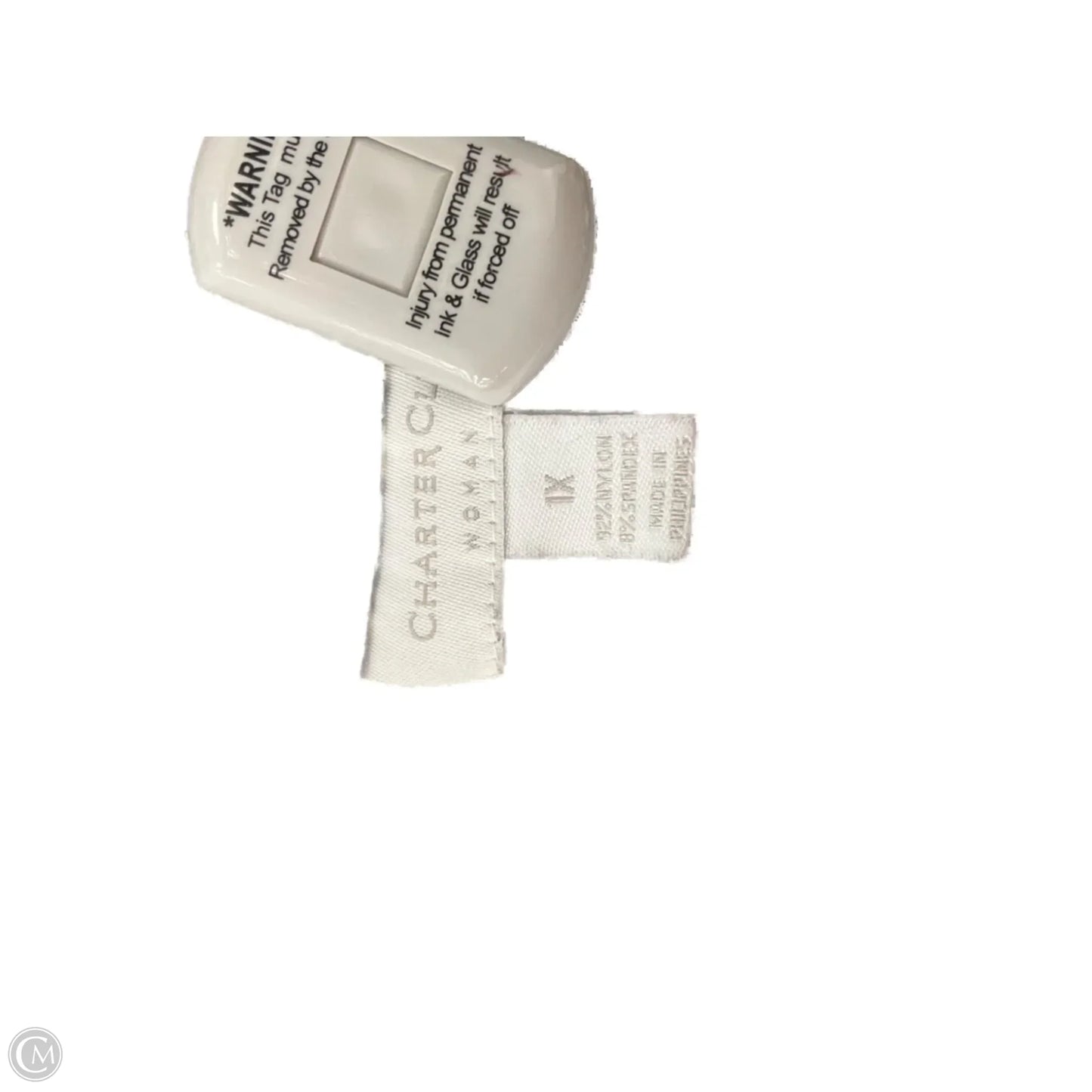 Blouse Long Sleeve By Charter Club In Black & Cream, Size: 1x