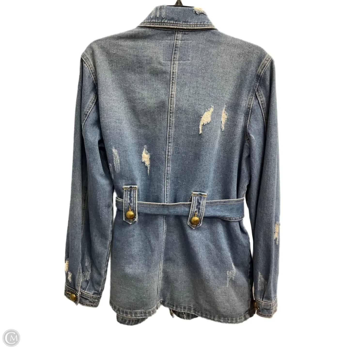 Jacket Denim By Clothes Mentor In Blue Denim, Size: S