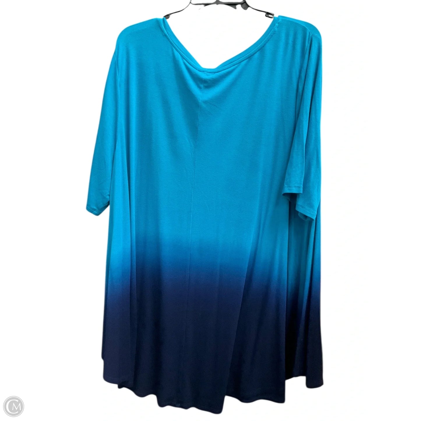 Top Short Sleeve By Lane Bryant In Blue, Size: 22