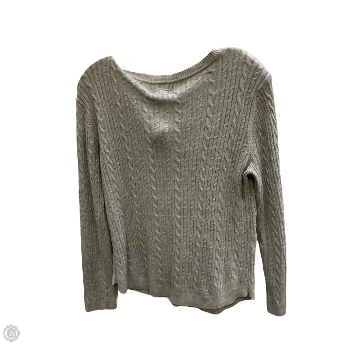 Sweater By Croft And Barrow In Grey, Size: L