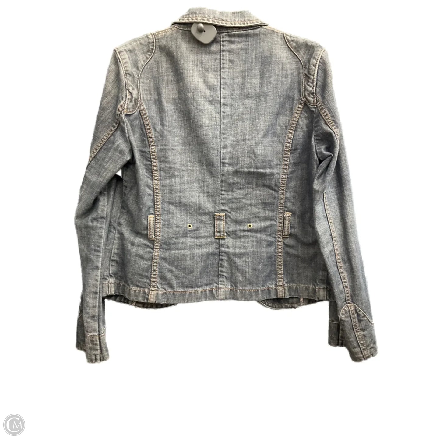 Jacket Denim By Esprit In Blue Denim, Size: 12