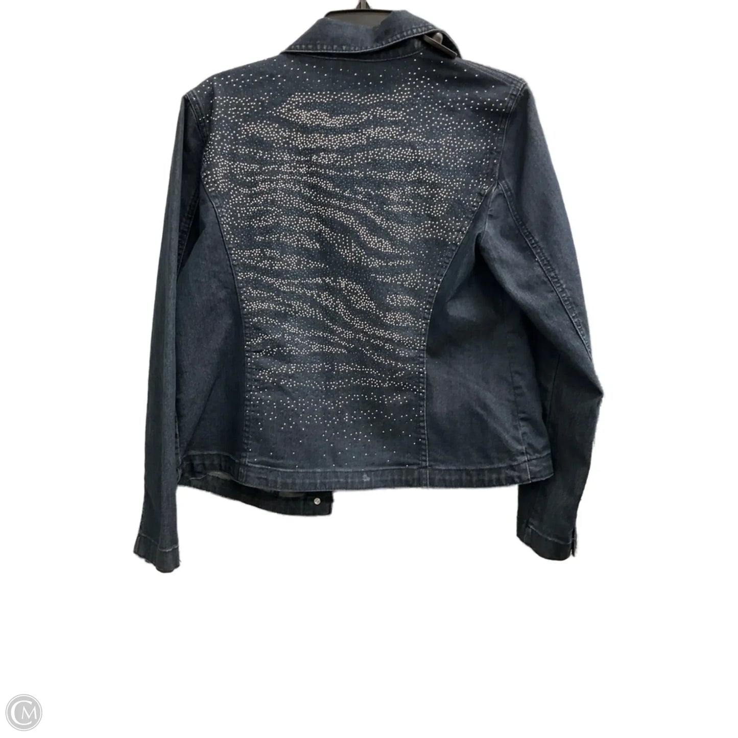 Jacket Denim By Chicos In Blue Denim, Size: M