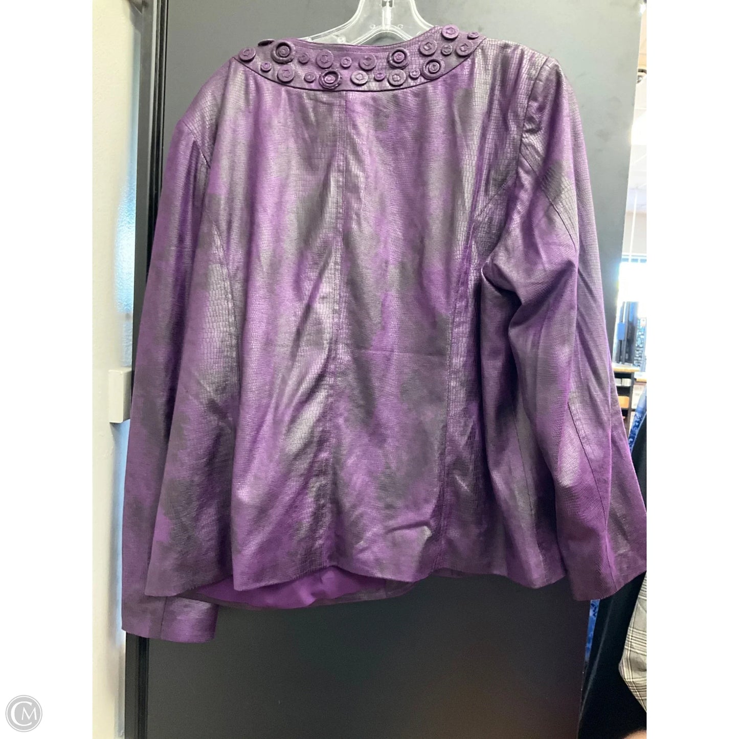 Blazer By Chicos In Purple, Size: Xl