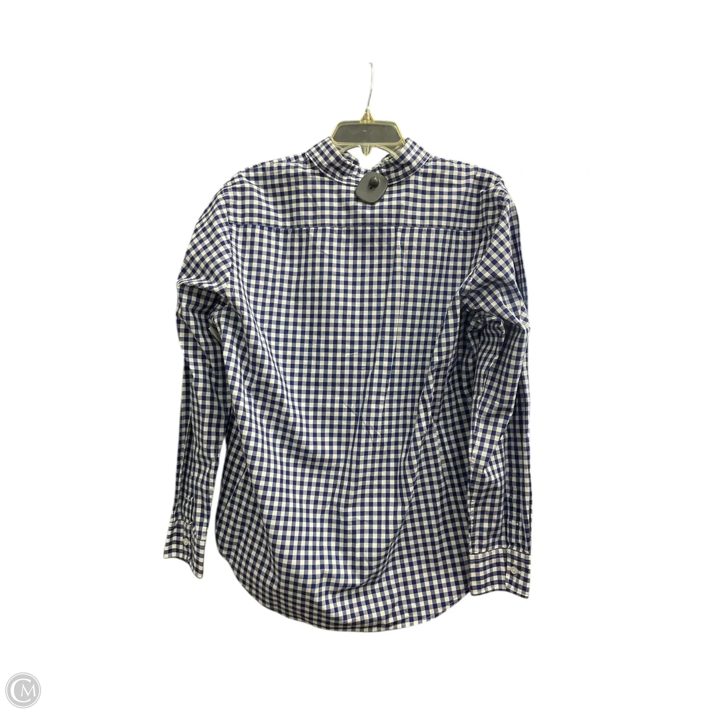 Blouse Long Sleeve By Ralph Lauren In Checkered Pattern, Size: Xl