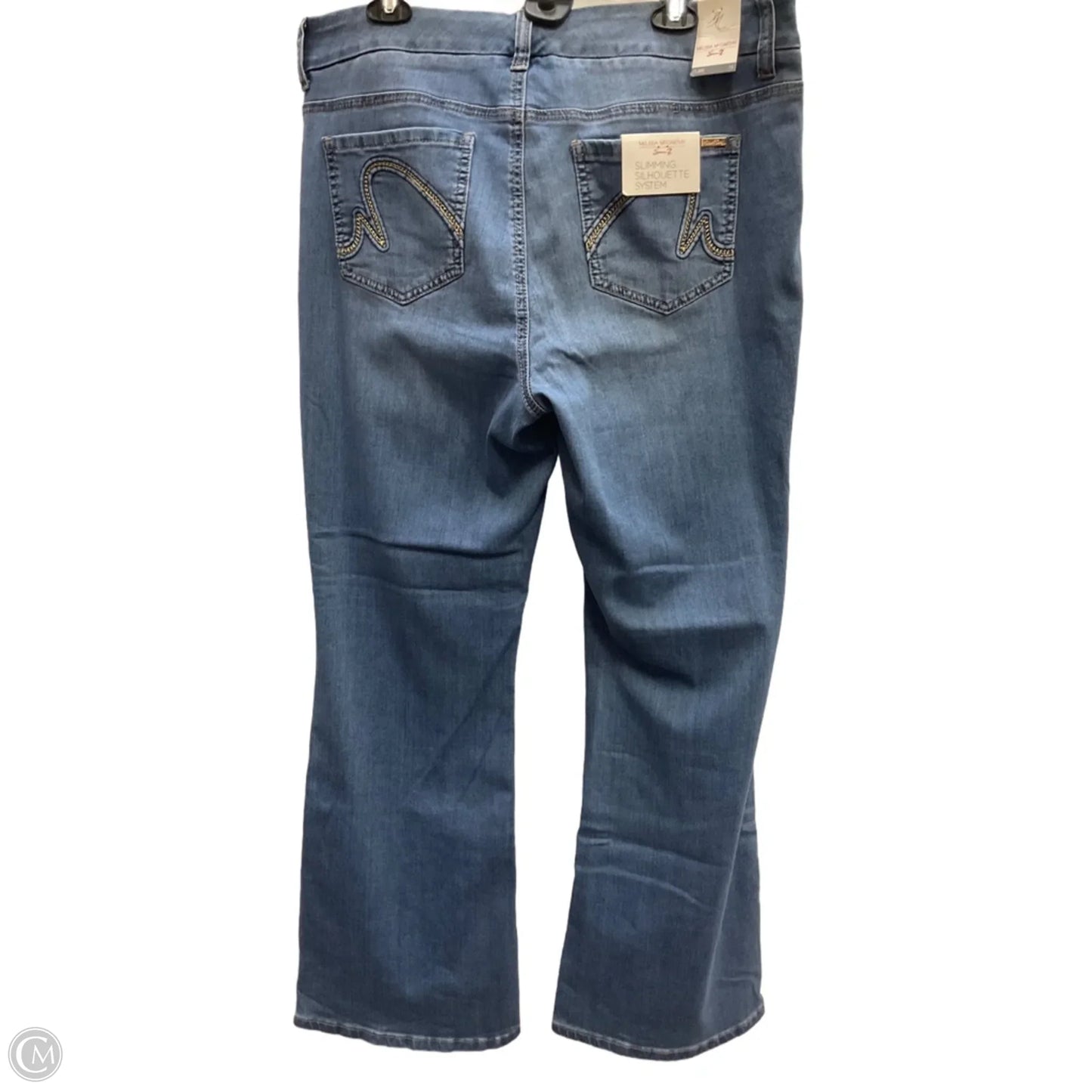 Jeans Flared By Melissa Mccarthy In Blue Denim, Size: 16