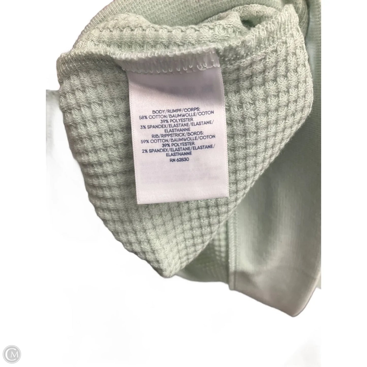 Top Long Sleeve By Lands End In Green, Size: Xl