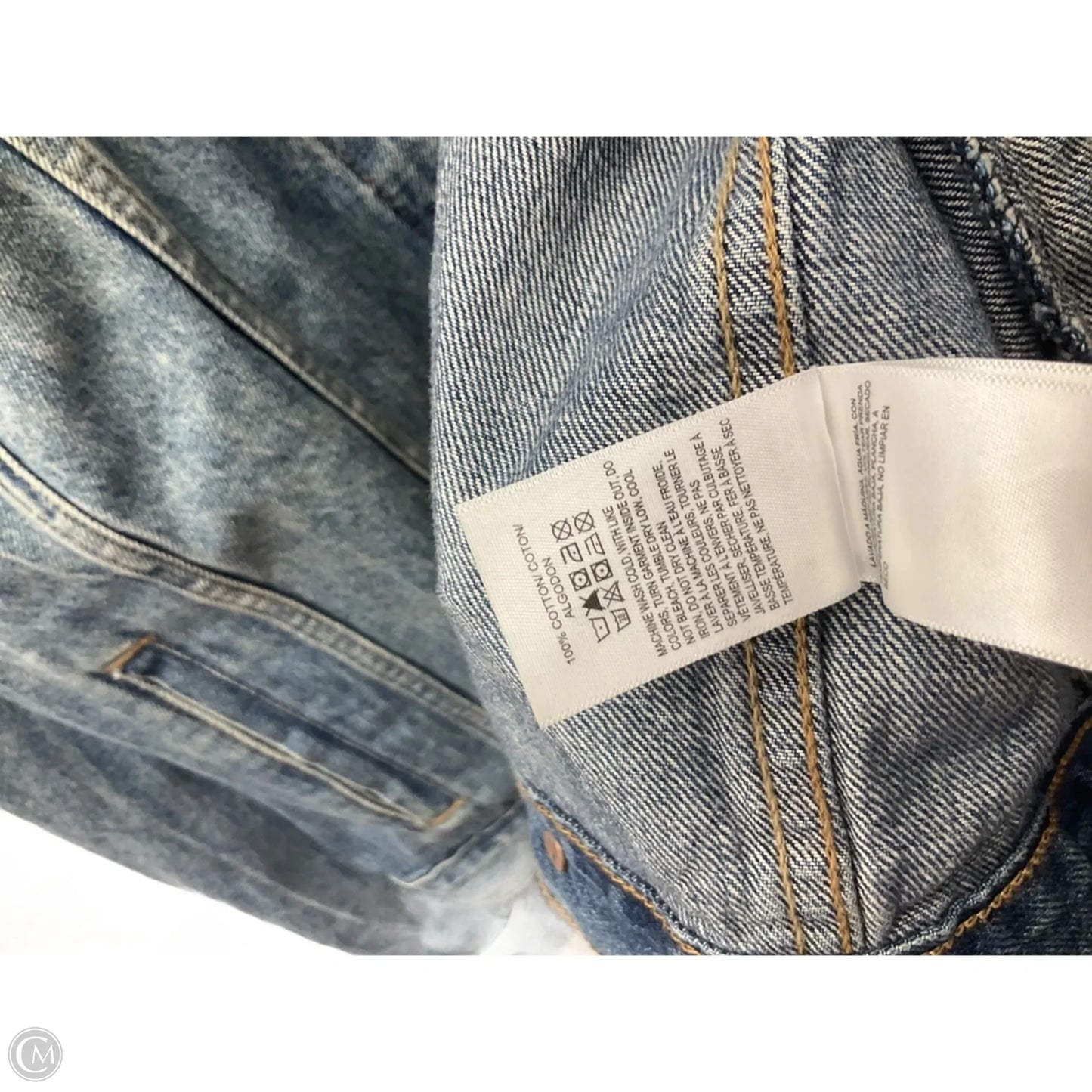 Jacket Denim By Lucky Brand In Blue Denim, Size: 2x