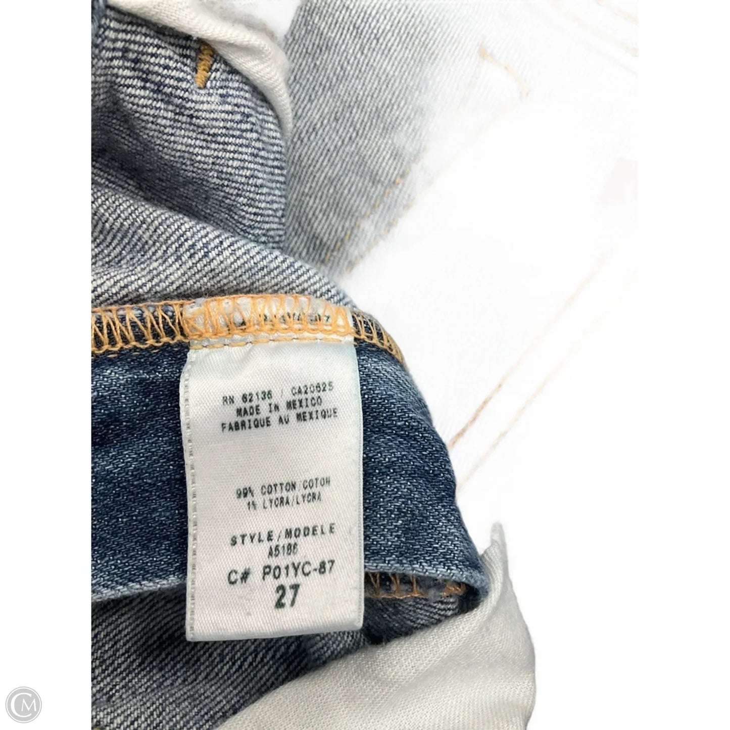 Jeans Boot Cut By Guess In Blue Denim, Size: 4