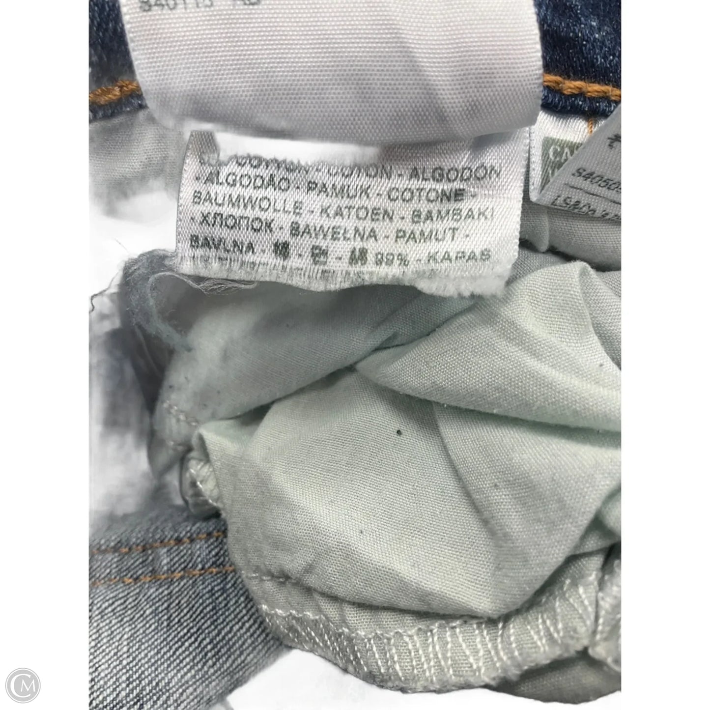 Jeans Boot Cut By Levis In Blue Denim, Size: 14