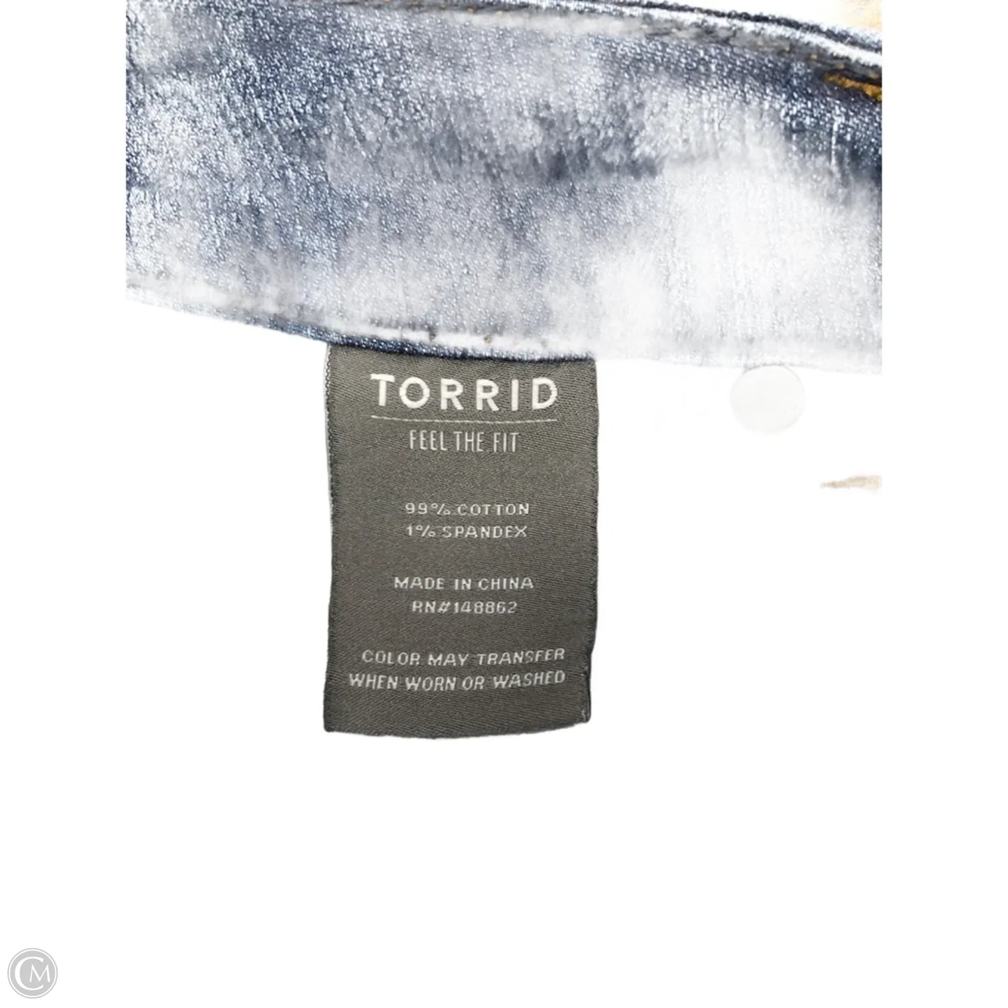 Jeans Straight By Torrid In Blue Denim, Size: 10