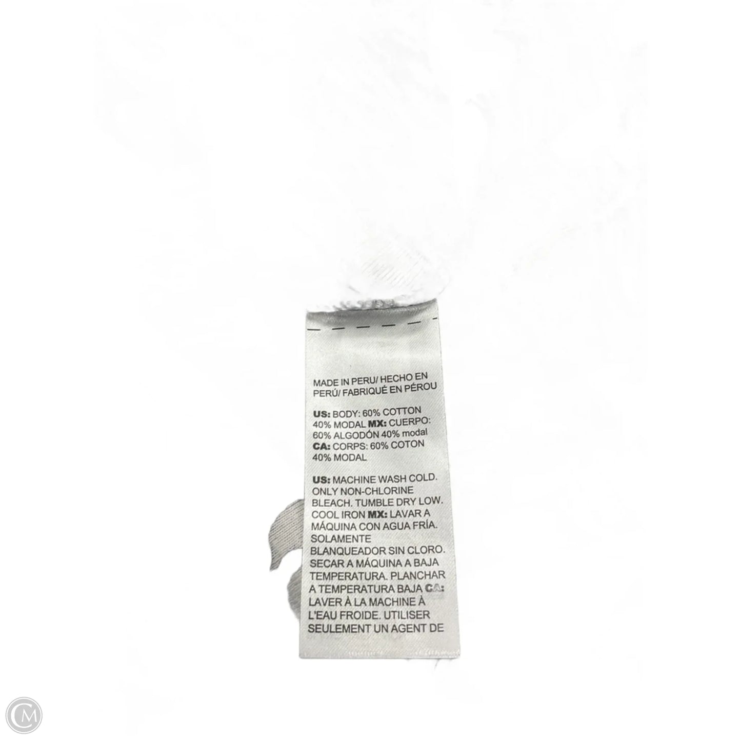 Top Long Sleeve By Chicos In Black & White, Size: Xxl