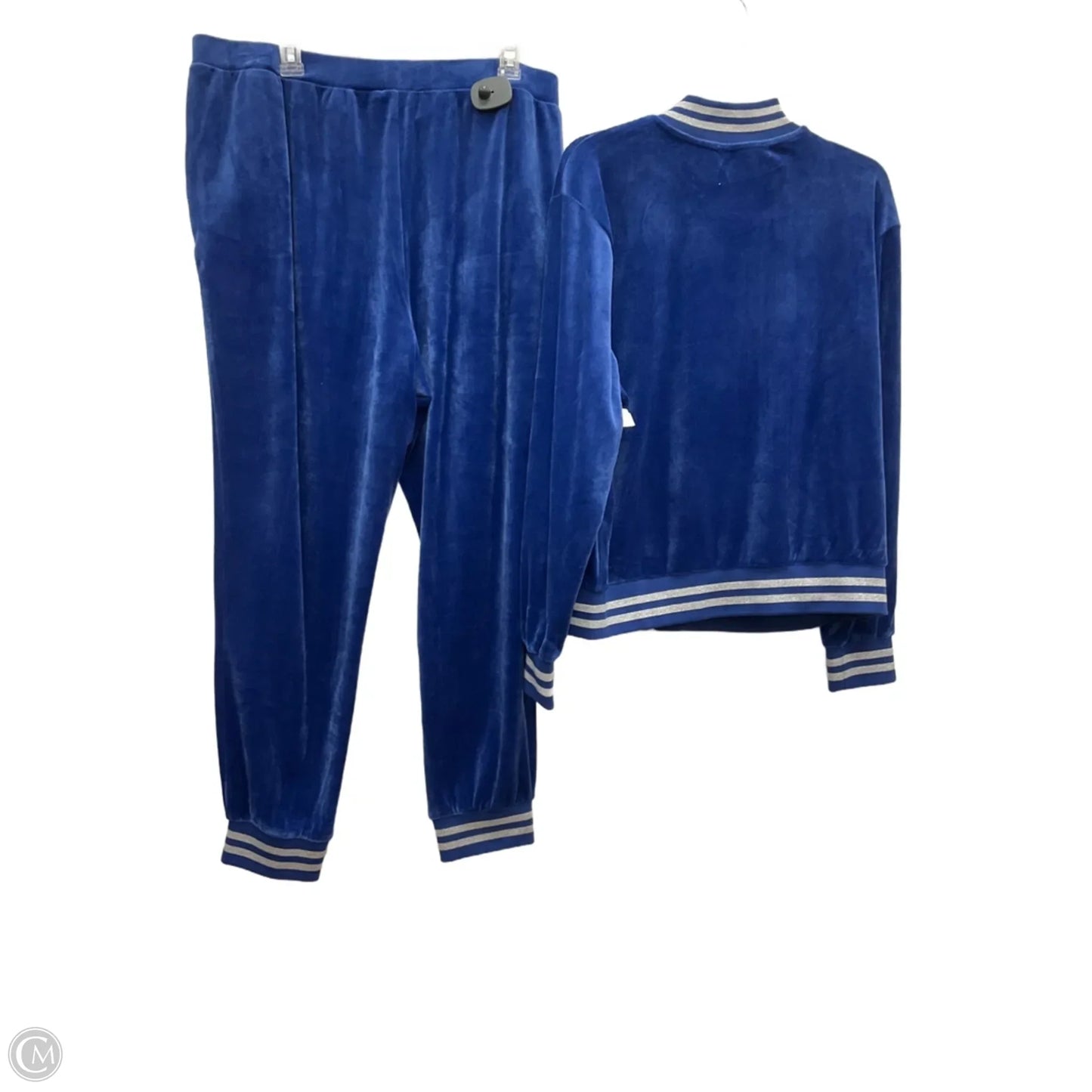 Athletic Pants 2pc By Kate & Mallory In Blue, Size: 1x