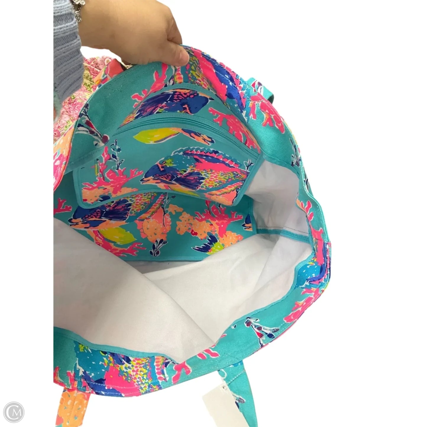 Tote Designer By Lilly Pulitzer, Size: Large