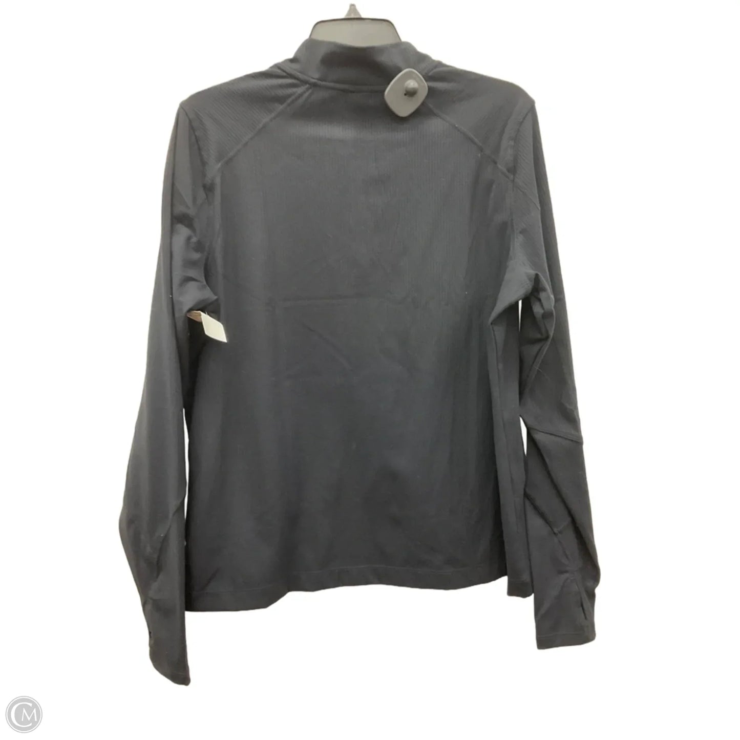 Athletic Top Long Sleeve Collar By Mondetta In Black, Size: Xl
