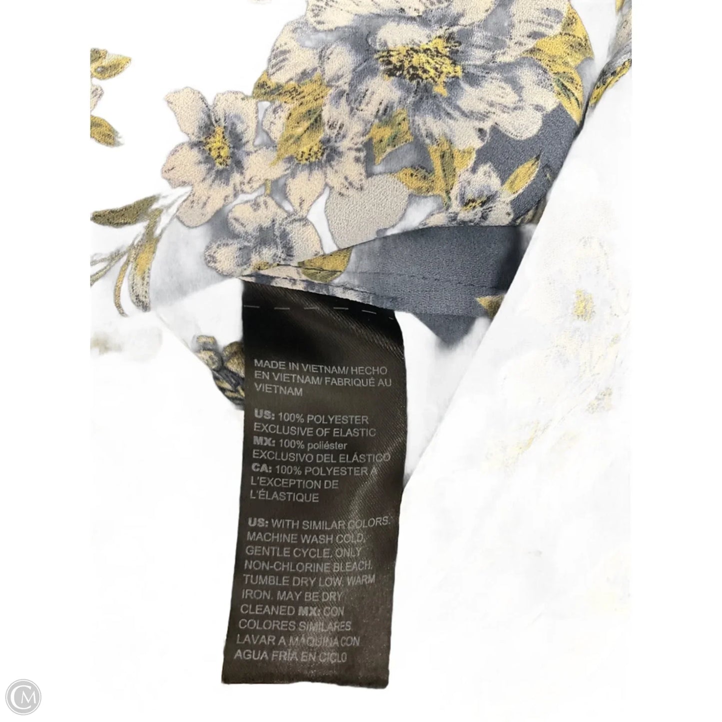 Top Long Sleeve By White House Black Market In Floral Print, Size: 16
