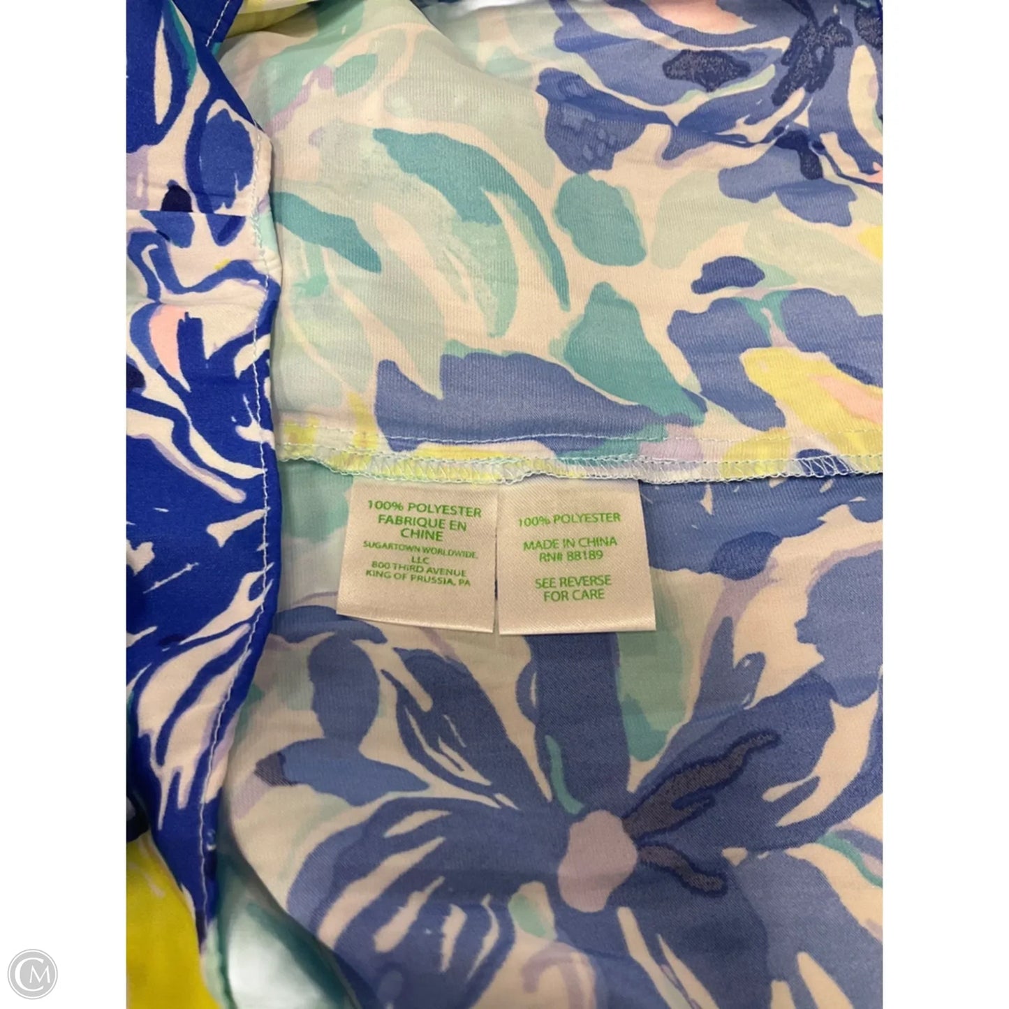 Romper Designer By Lilly Pulitzer In Blue & Yellow, Size: Xl