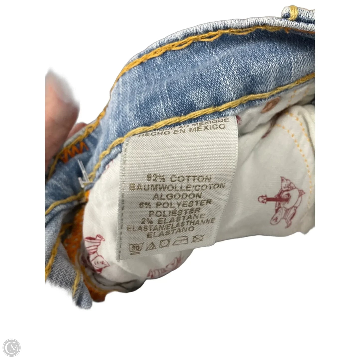 Jeans Straight By True Religion In Blue Denim, Size: 4