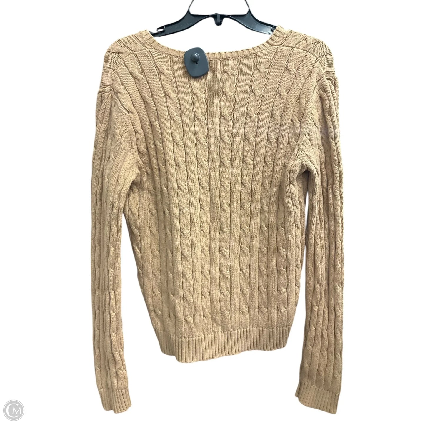 Sweater By Chaps In Tan, Size: L