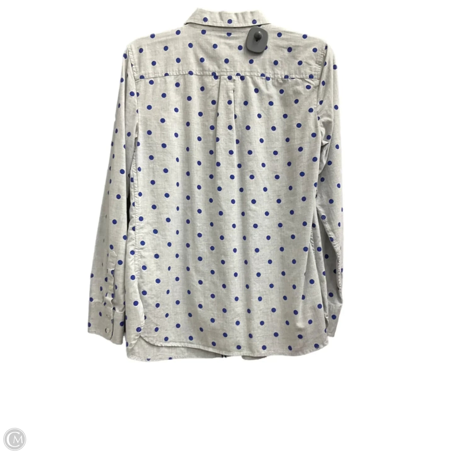 Blouse Long Sleeve By Talbots In Polkadot Pattern, Size: S
