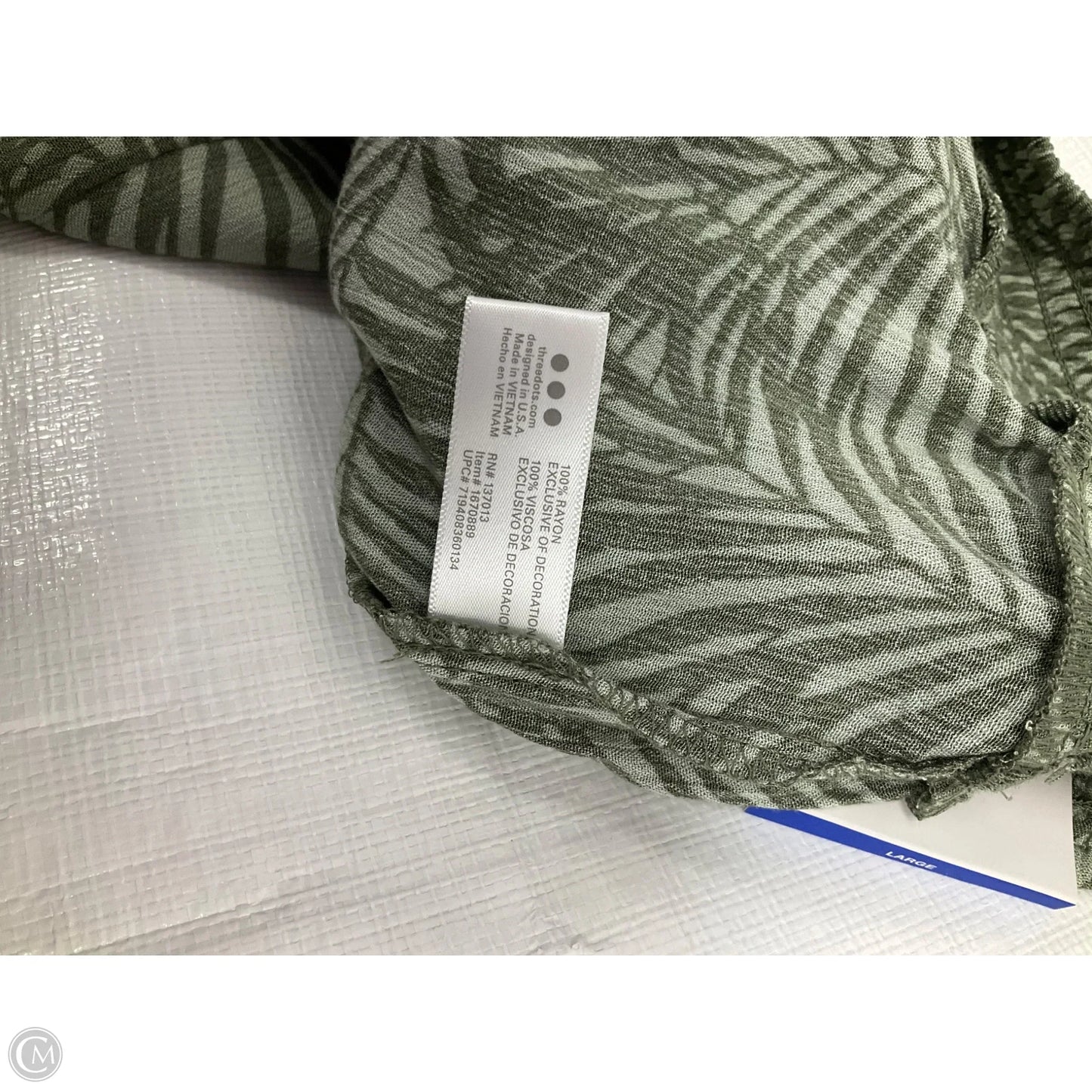 Shorts By Three Dots In Green, Size: L