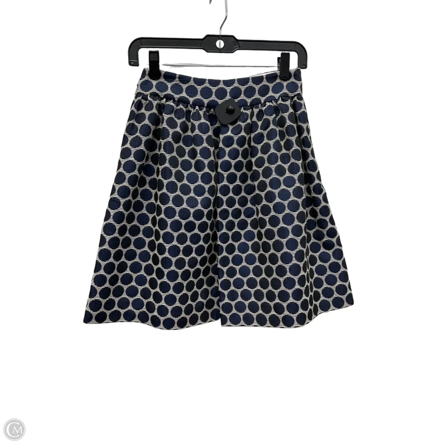 Skirt Designer By Kate Spade In Blue & White, Size: 2