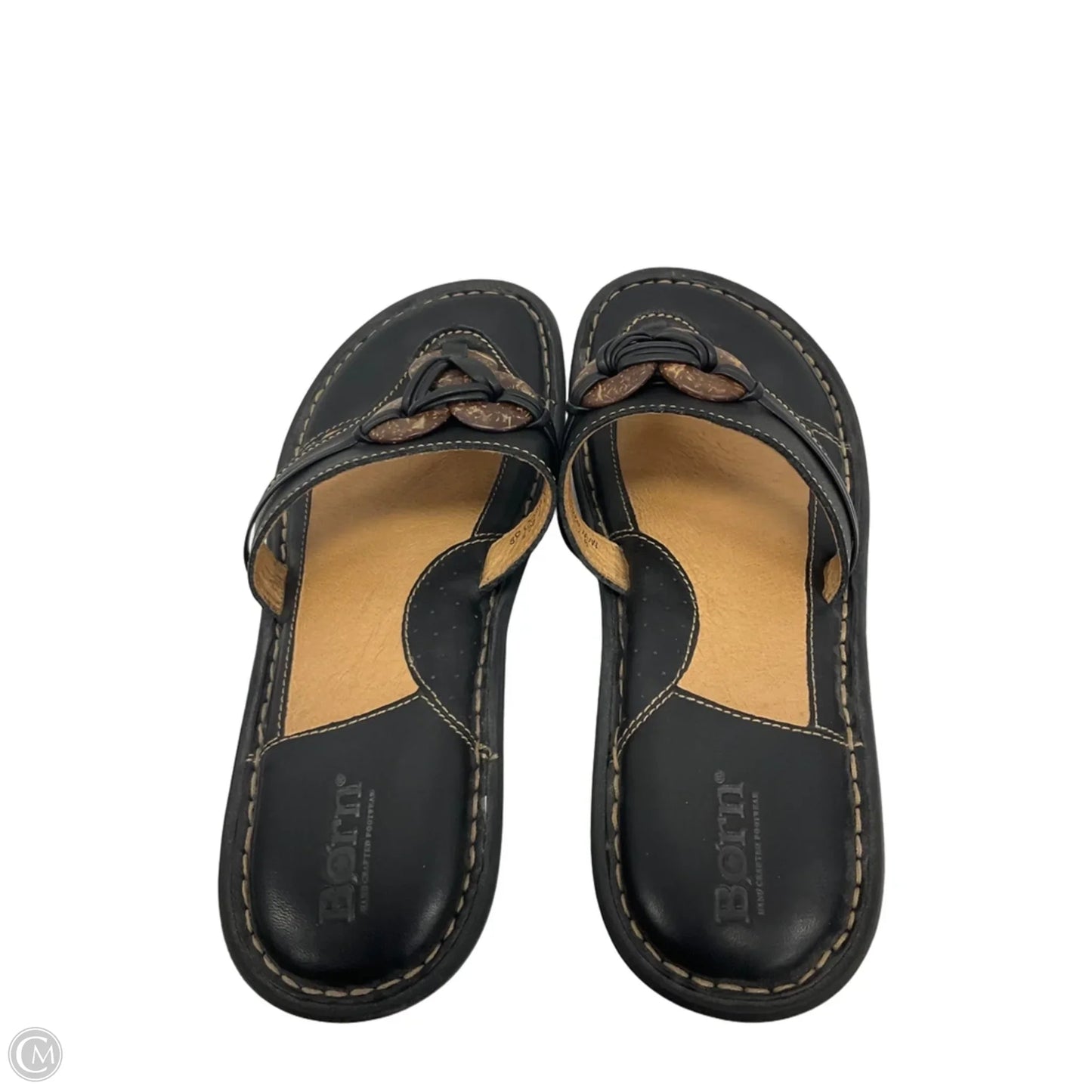 Sandals Flats By Born In Brown, Size: 9