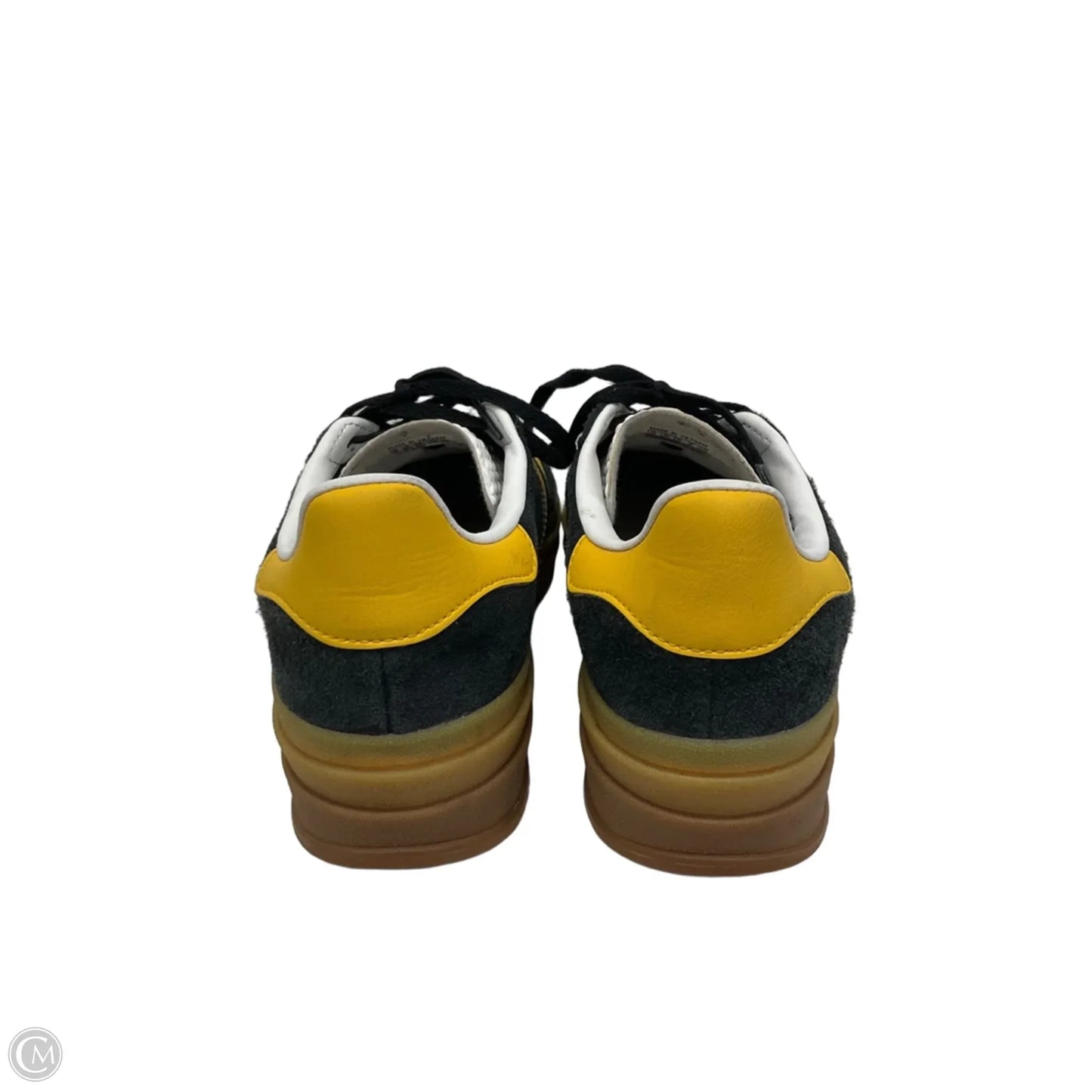 Shoes Sneakers By Adidas In Black & Yellow, Size: 7