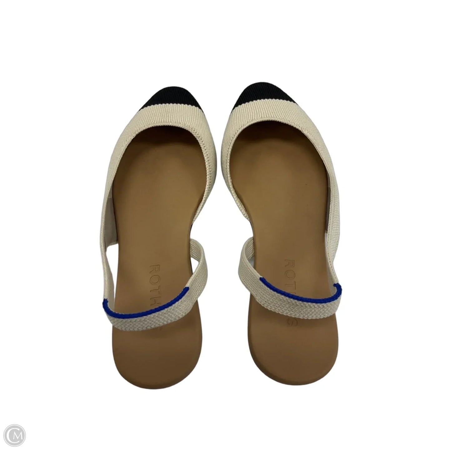 Shoes Flats By Rothys In Black & White, Size: 7.5
