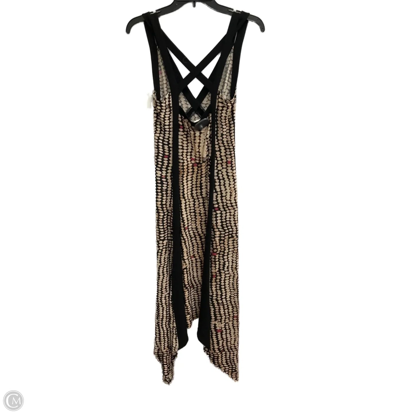 Dress Casual Midi By Bcbgmaxazria In Black & Brown, Size: Xs
