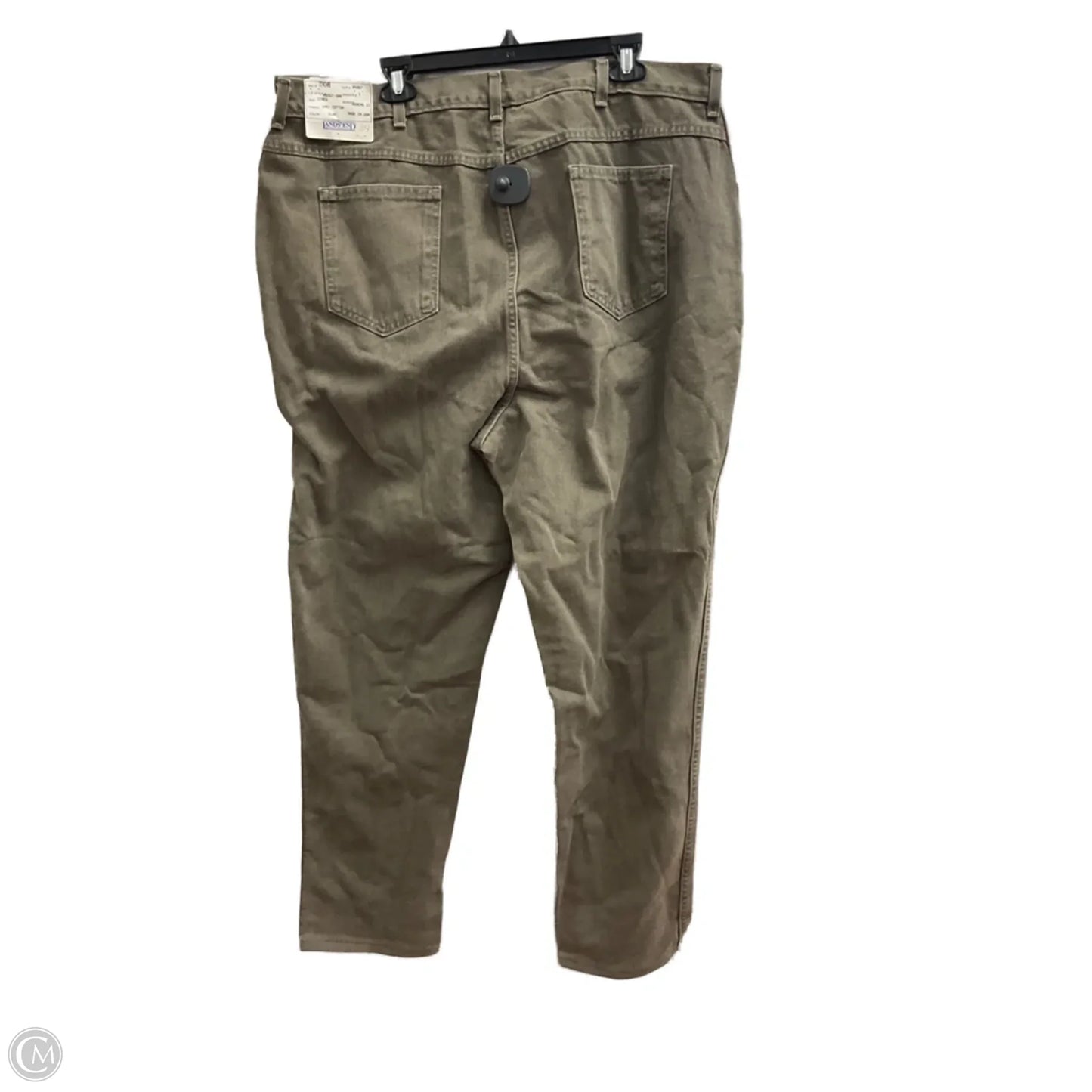 Jeans Straight By Lands End In Brown, Size: 22