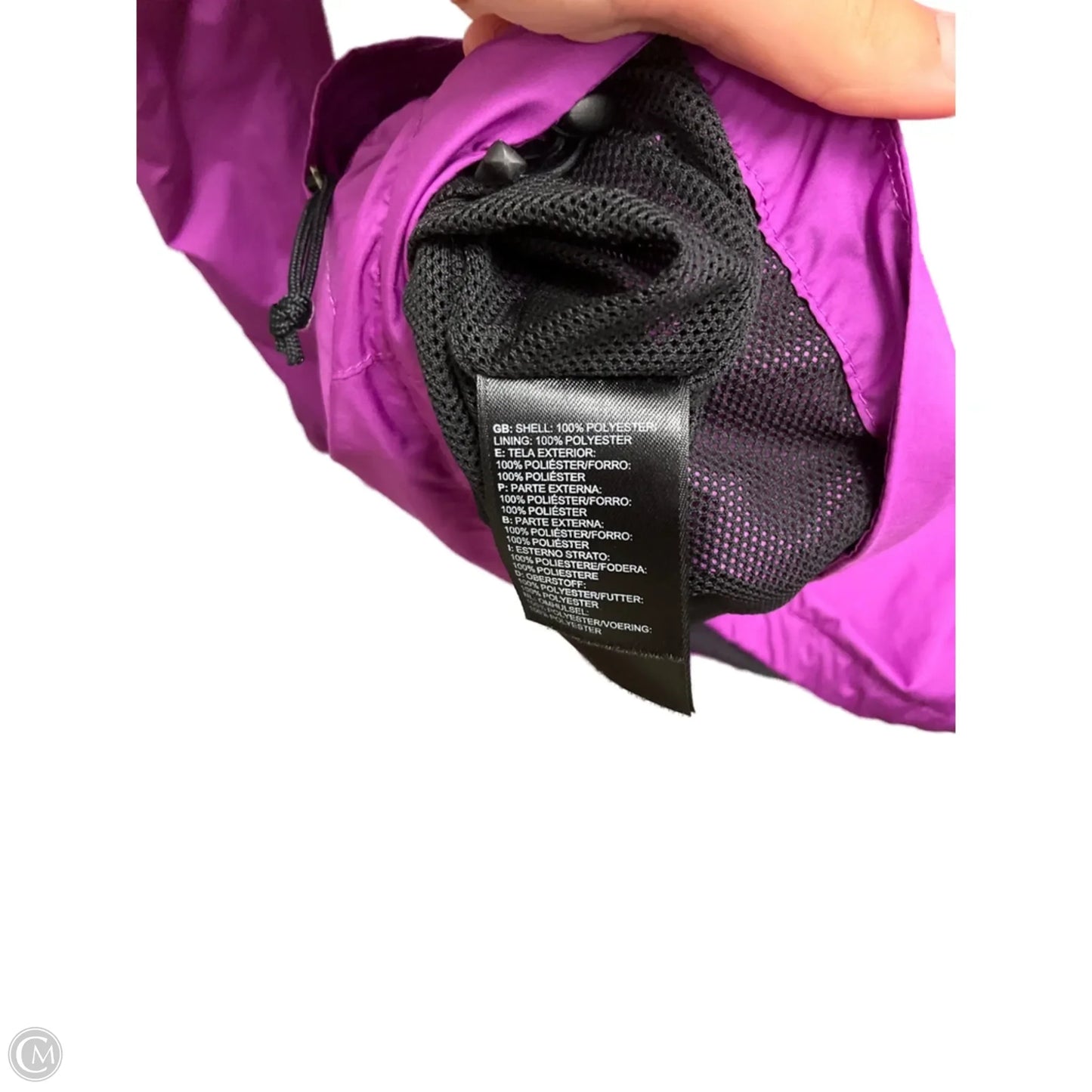 Jacket Windbreaker By The North Face In Purple, Size: L