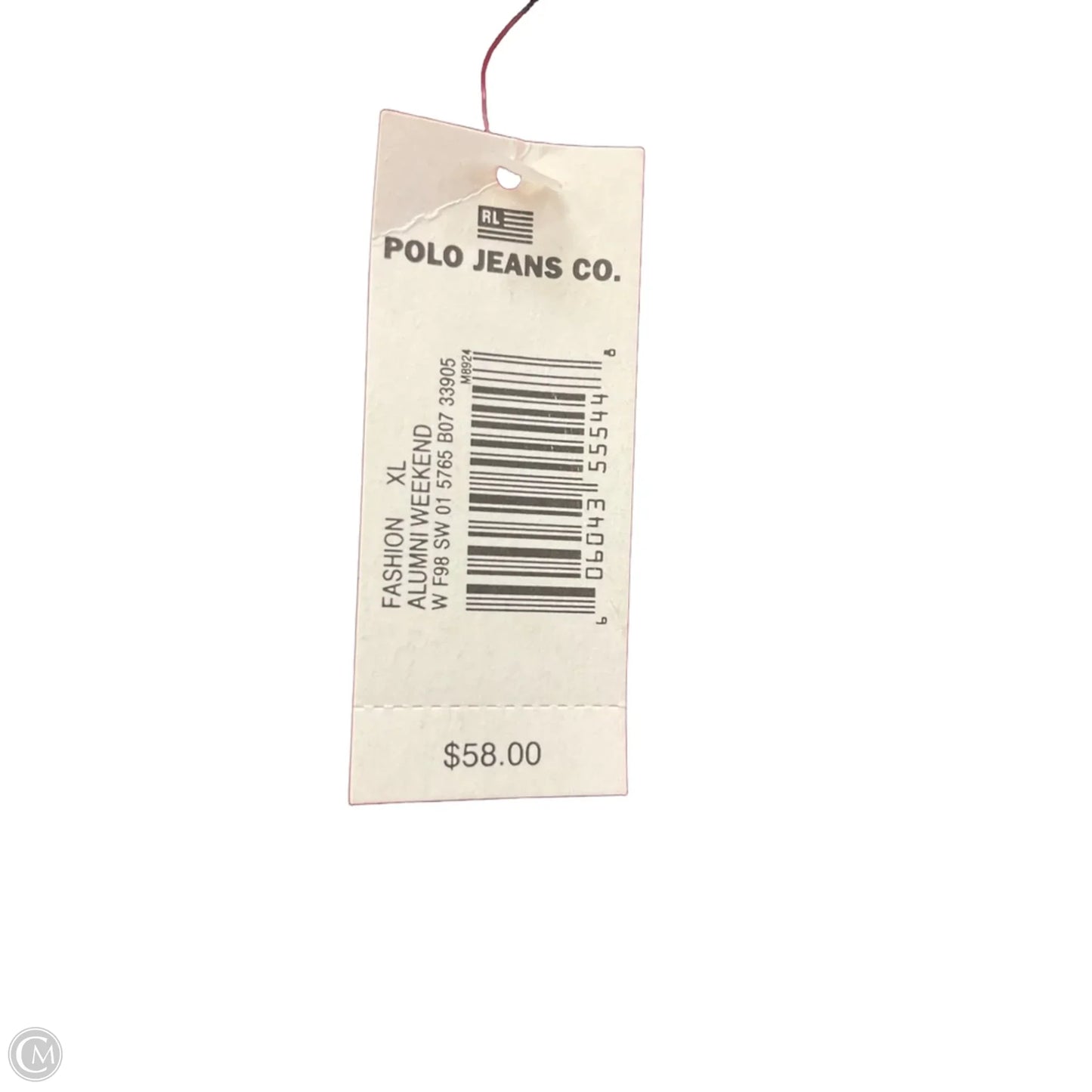 Vest Sweater By Polo Ralph Lauren In Blue & Red, Size: Xl