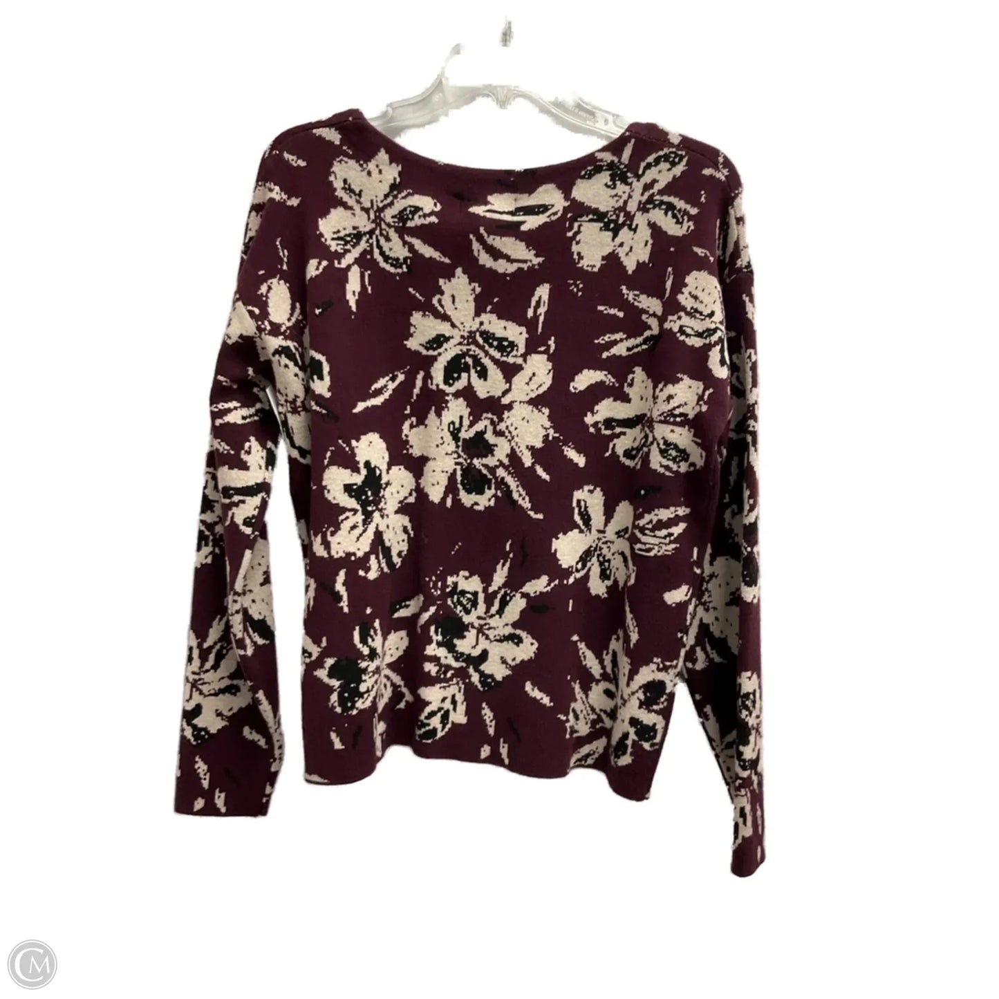 Sweater By Cynthia Rowley In Floral Print, Size: M