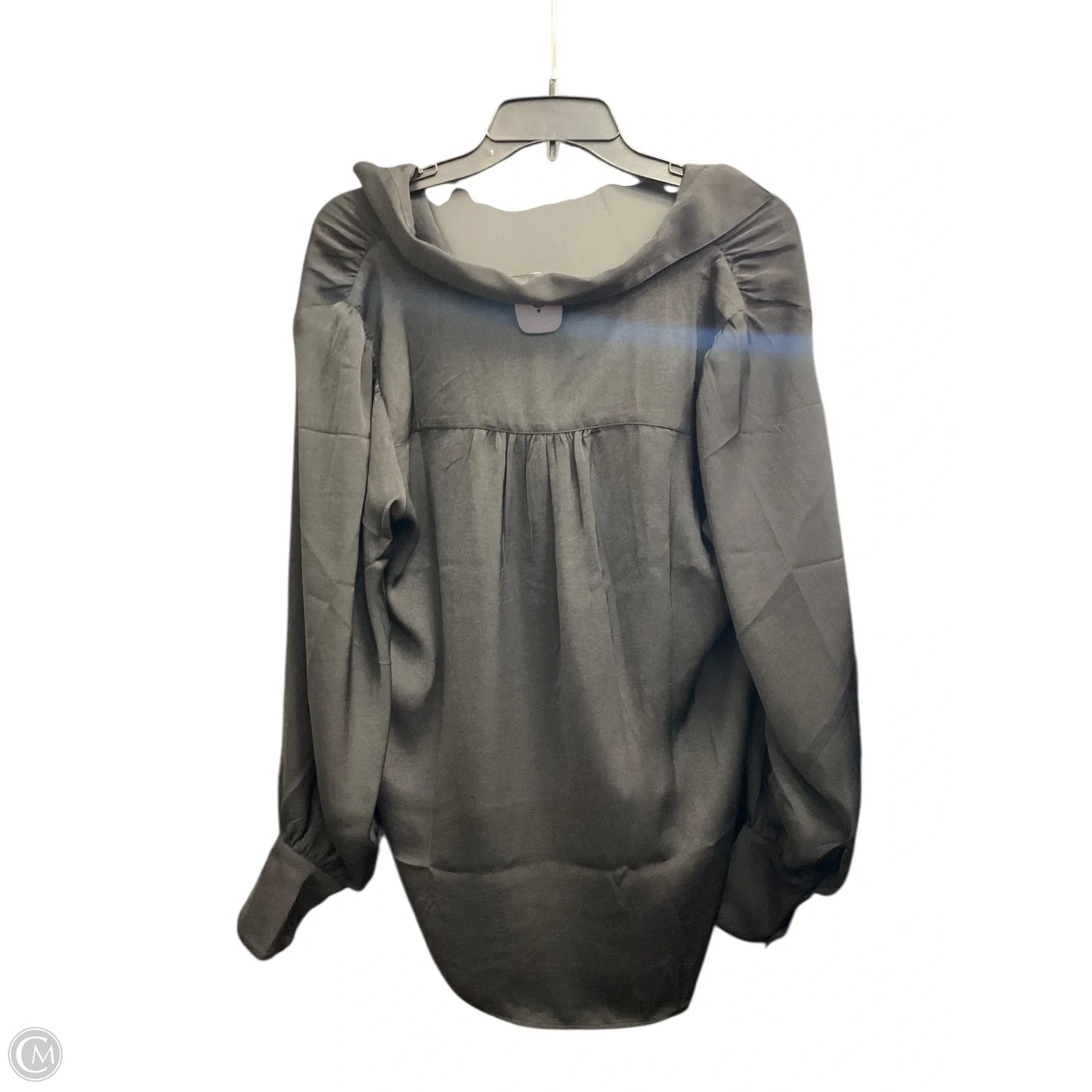 Blouse Long Sleeve By Banana Republic In Black, Size: M