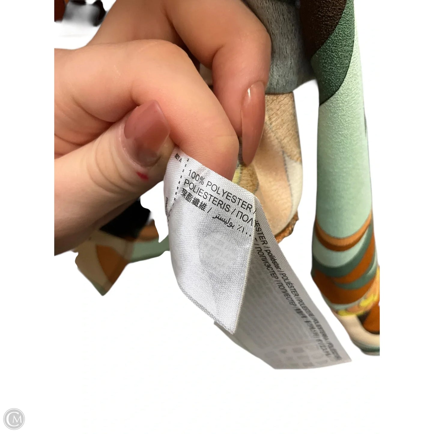 Blouse Long Sleeve By Mng In Blue & Brown, Size: 2