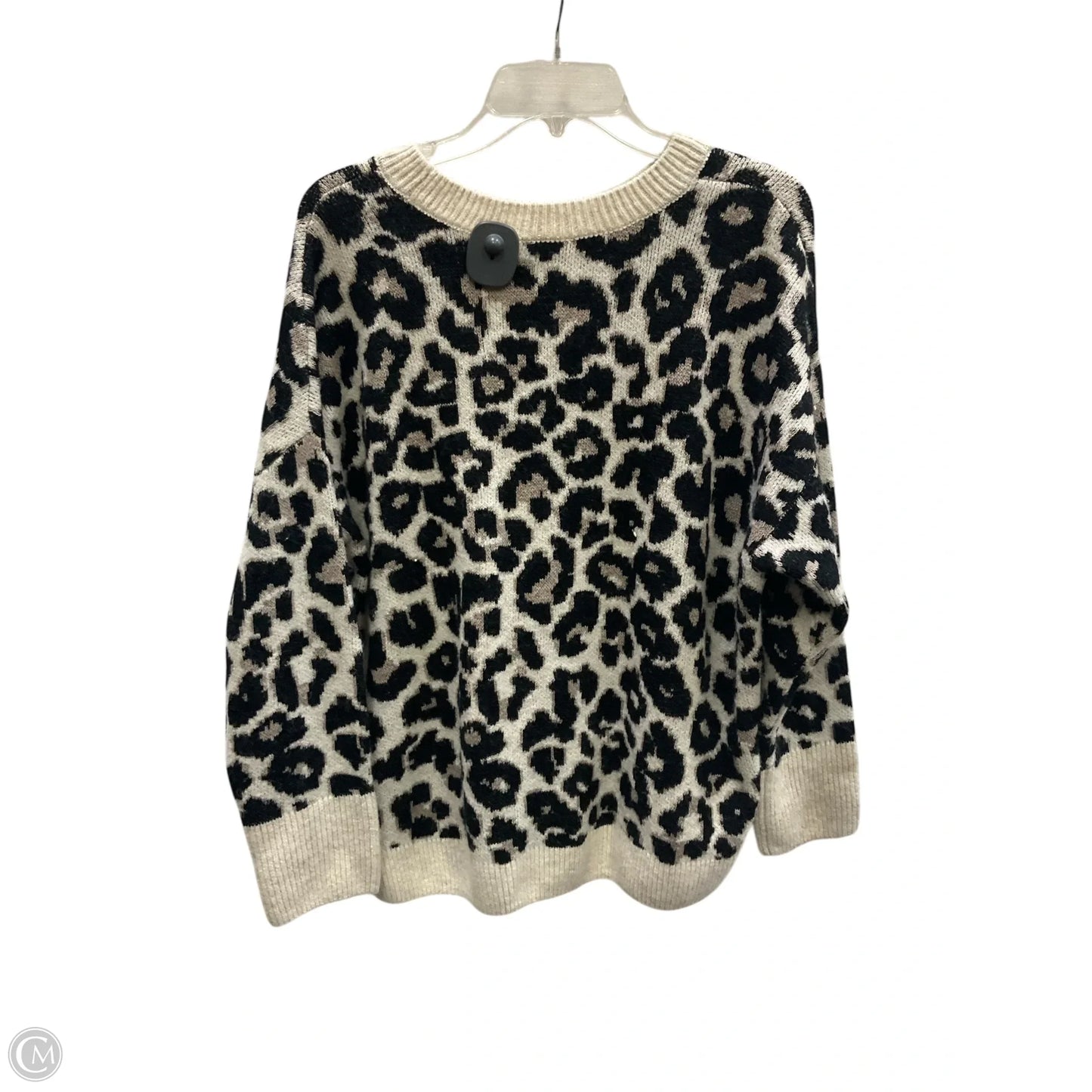 Sweater By Vince Camuto In Animal Print, Size: L