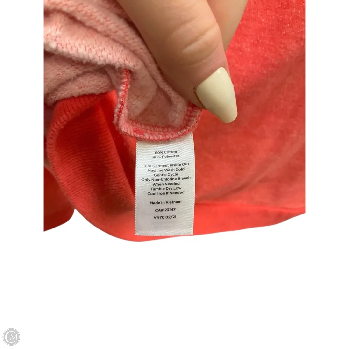 Sweatshirt Crewneck By Talbots In Coral, Size: Xlp