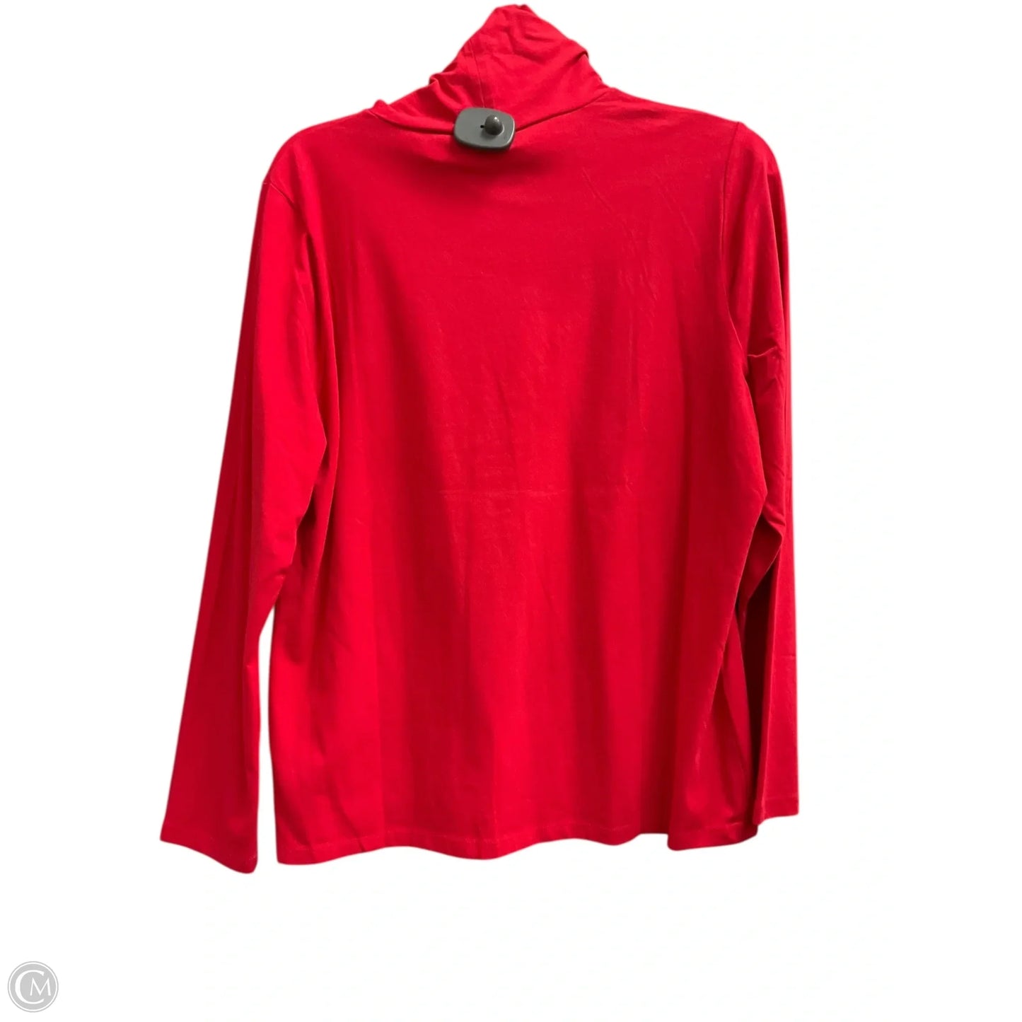 Top Long Sleeve Basic By Talbots In Red, Size: Xlp